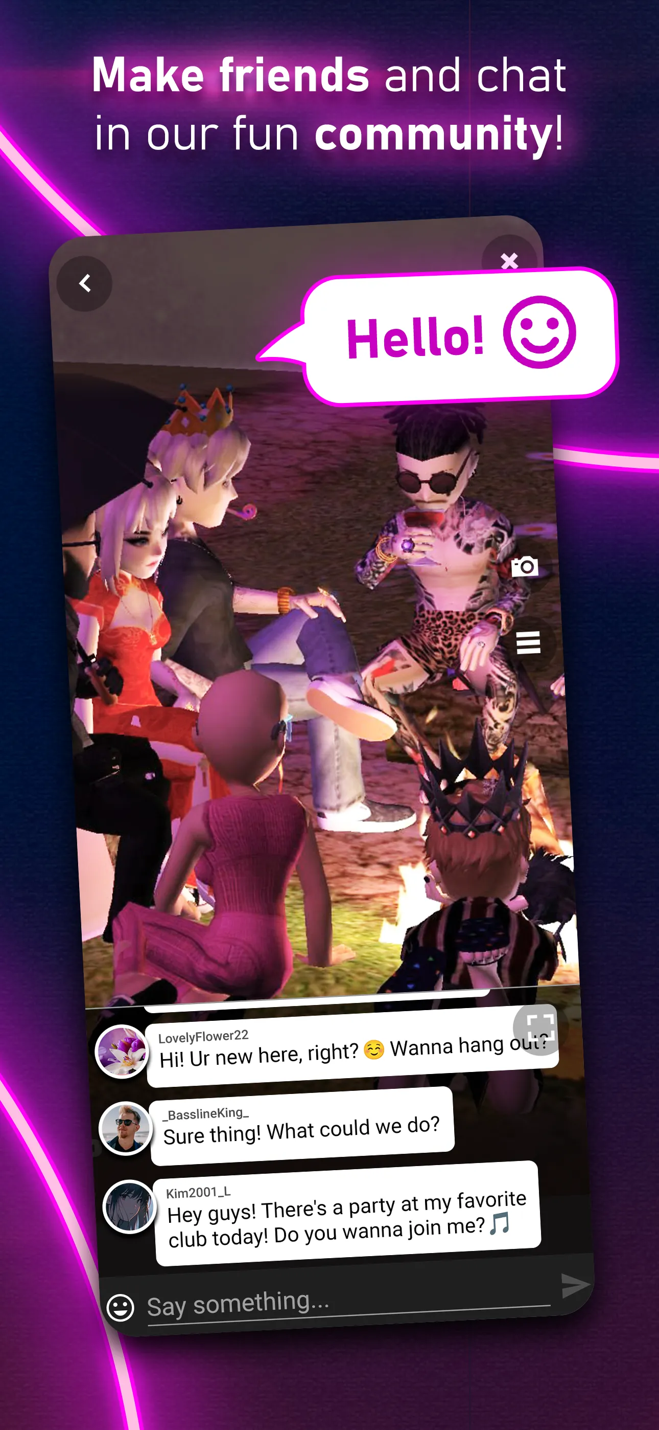 Club Cooee - 3D Avatar Chat iphone screenshot 3