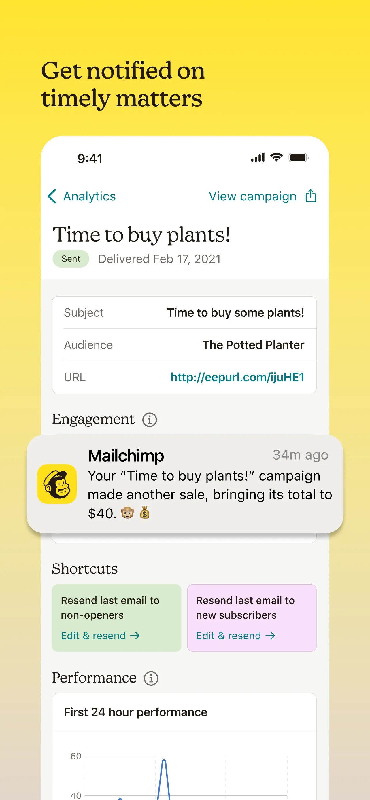 Mailchimp Email Marketing iphone screenshot 1