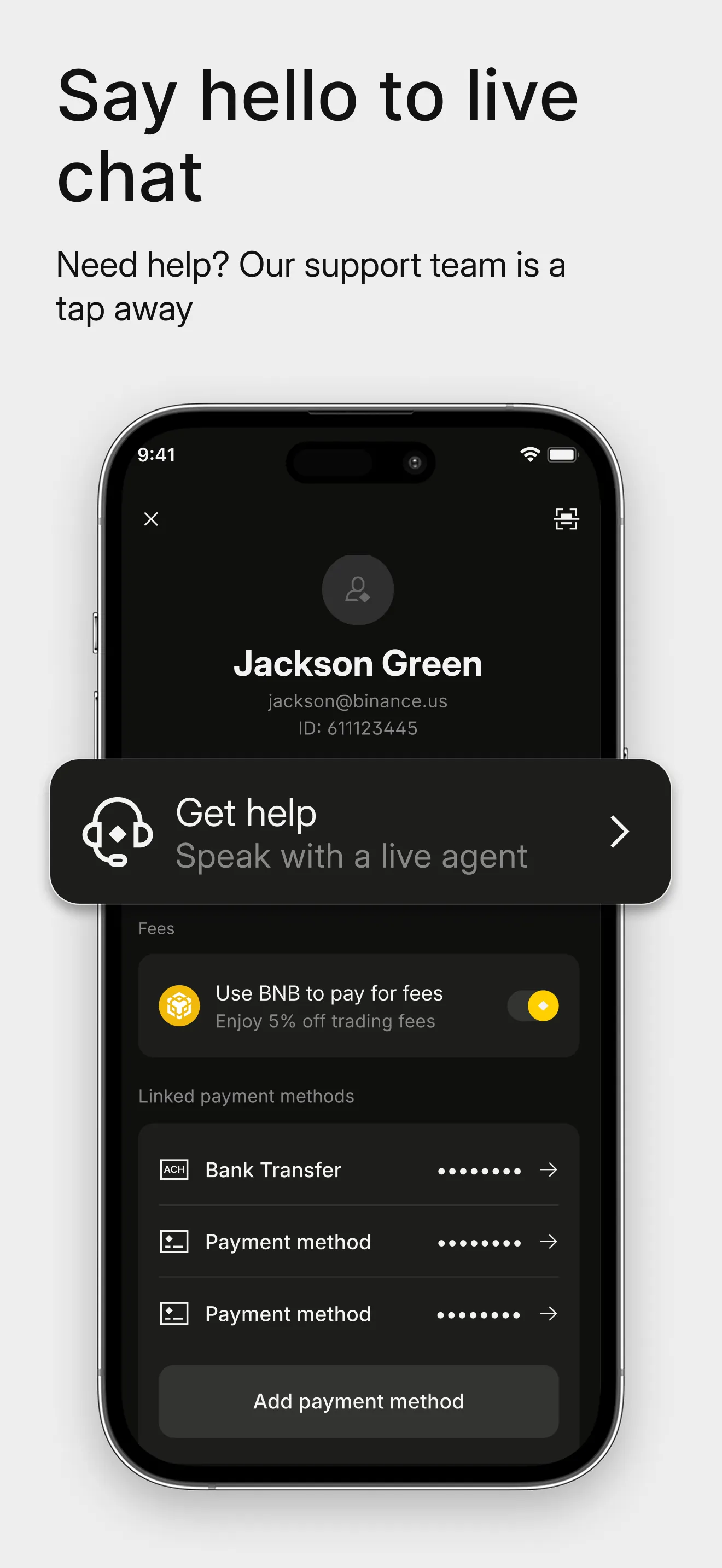 Binance.US: Buy Bitcoin & ETH iphone screenshot 8