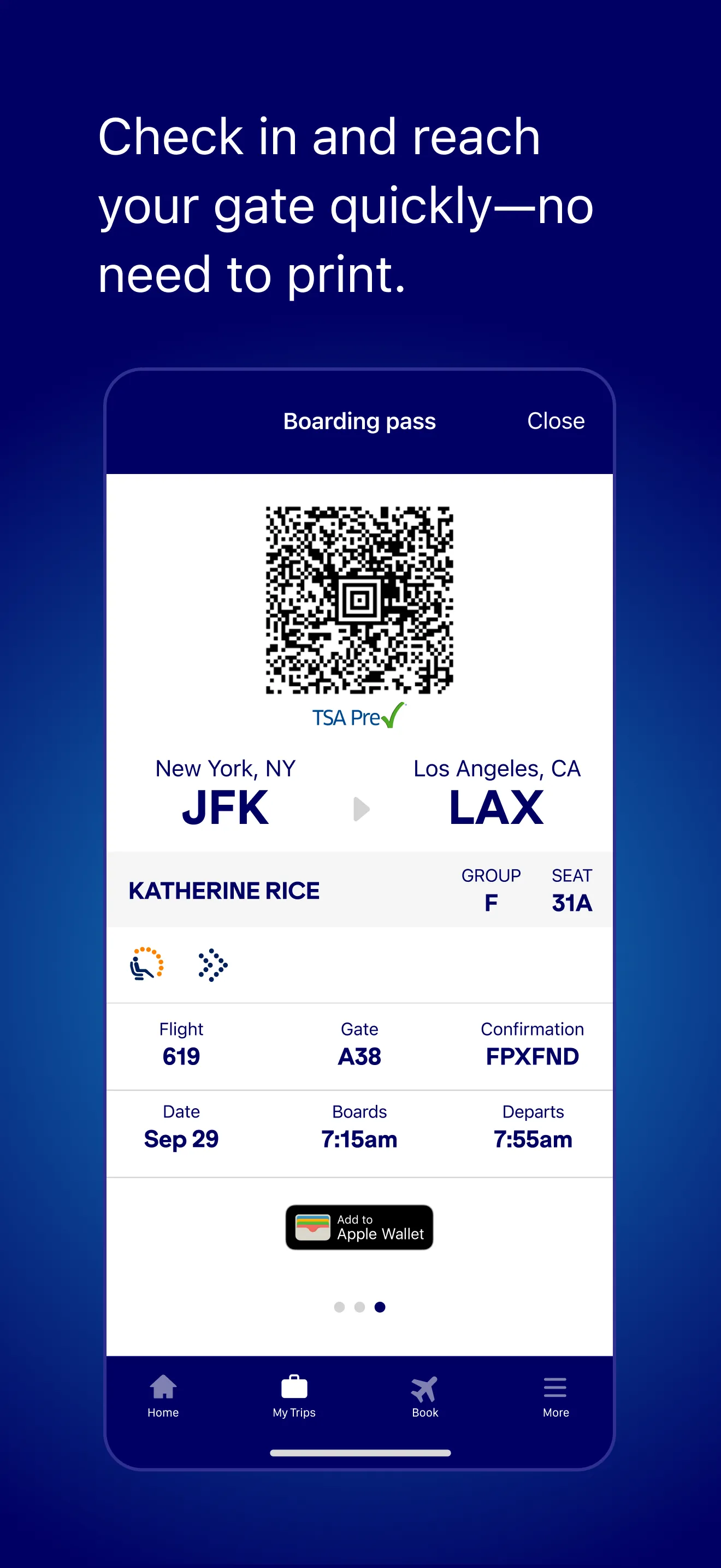 JetBlue - Book & manage trips iphone screenshot 3