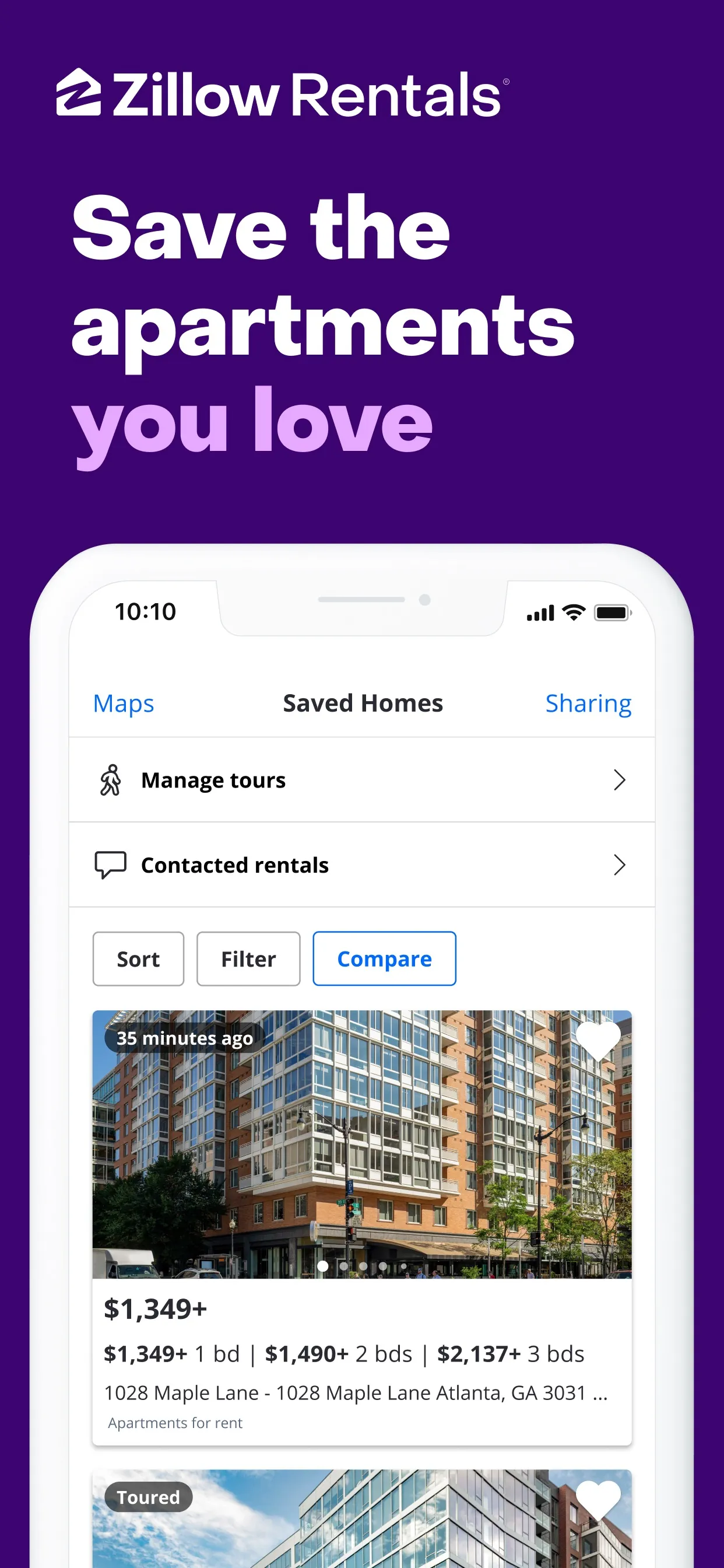 Zillow Rentals iphone screenshot 1