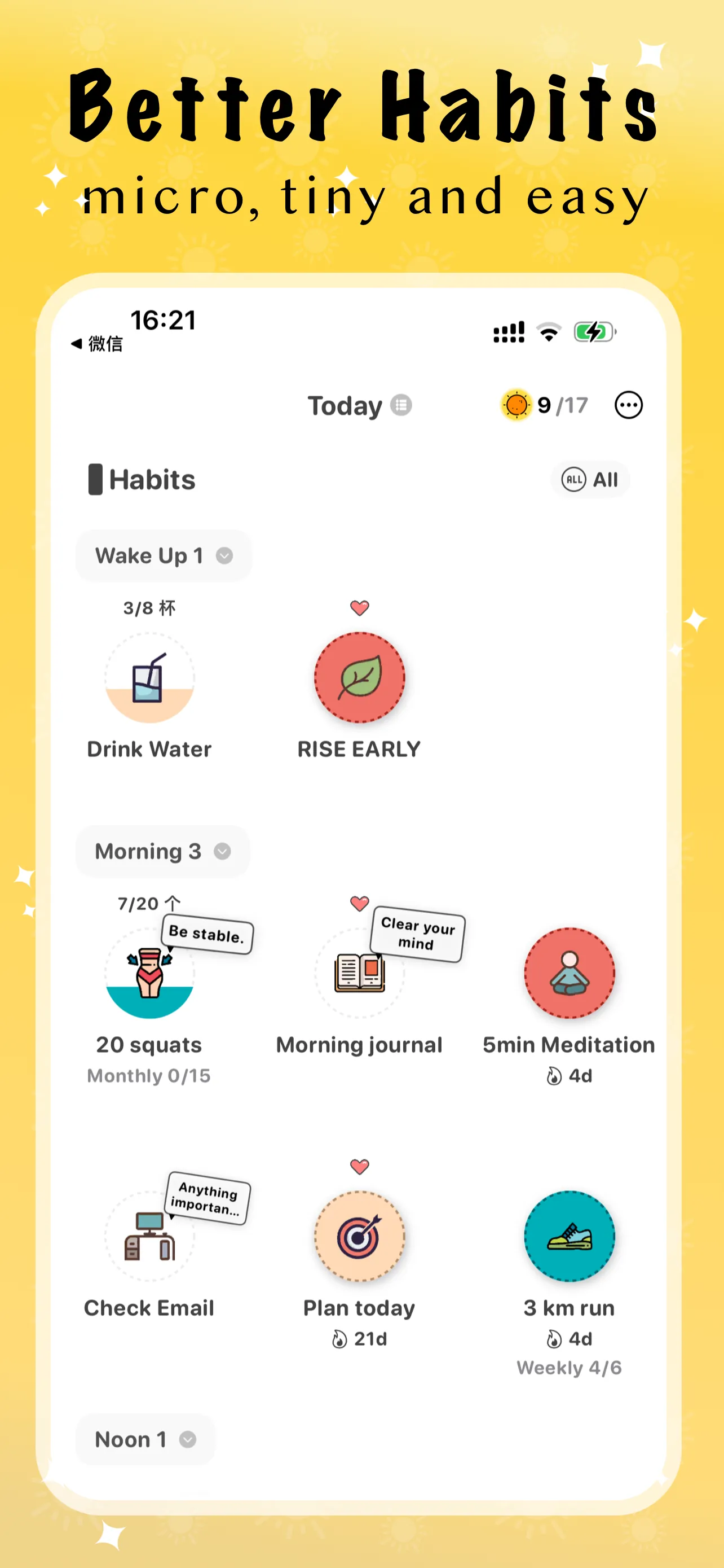 ShineDay - Habit Tracker iphone screenshot 2