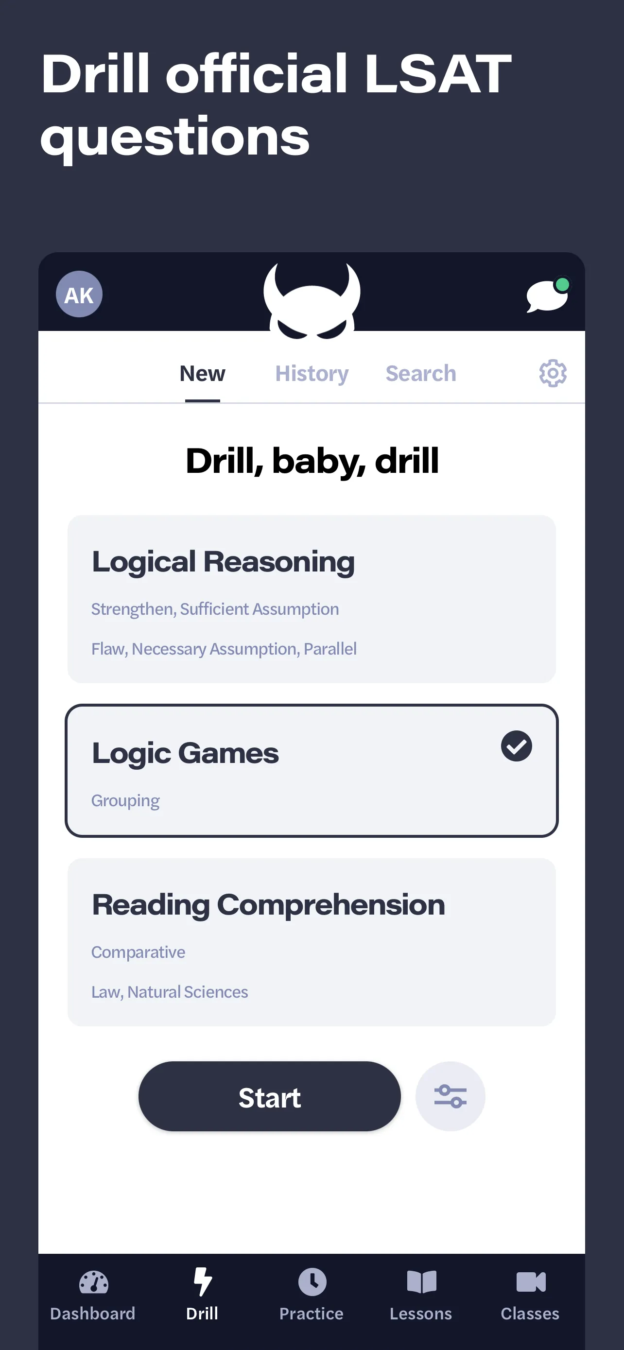 LSAT Demon iphone screenshot 1