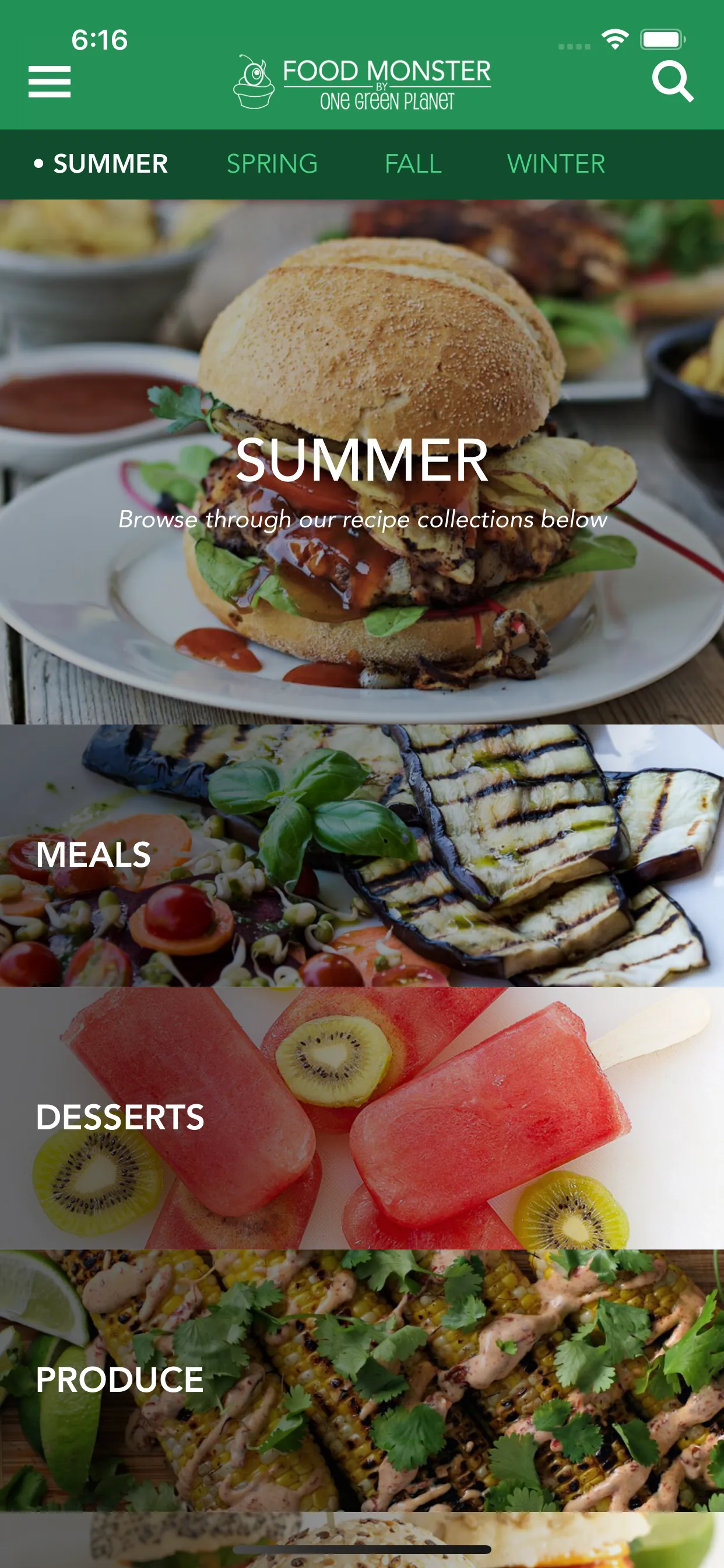 Food Monster - Vegan Recipes iphone screenshot 1