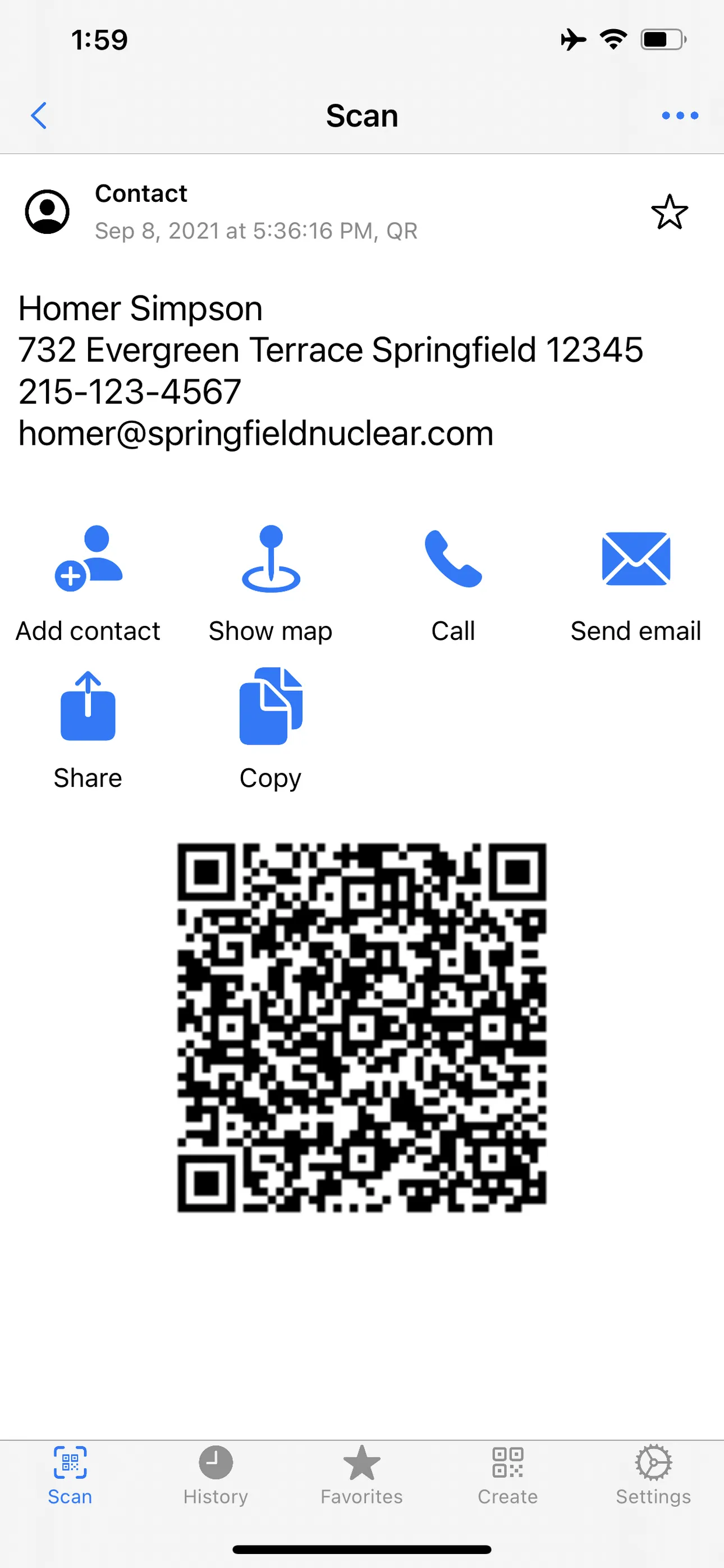 QR Code Reader + QR Scanner iphone screenshot 3