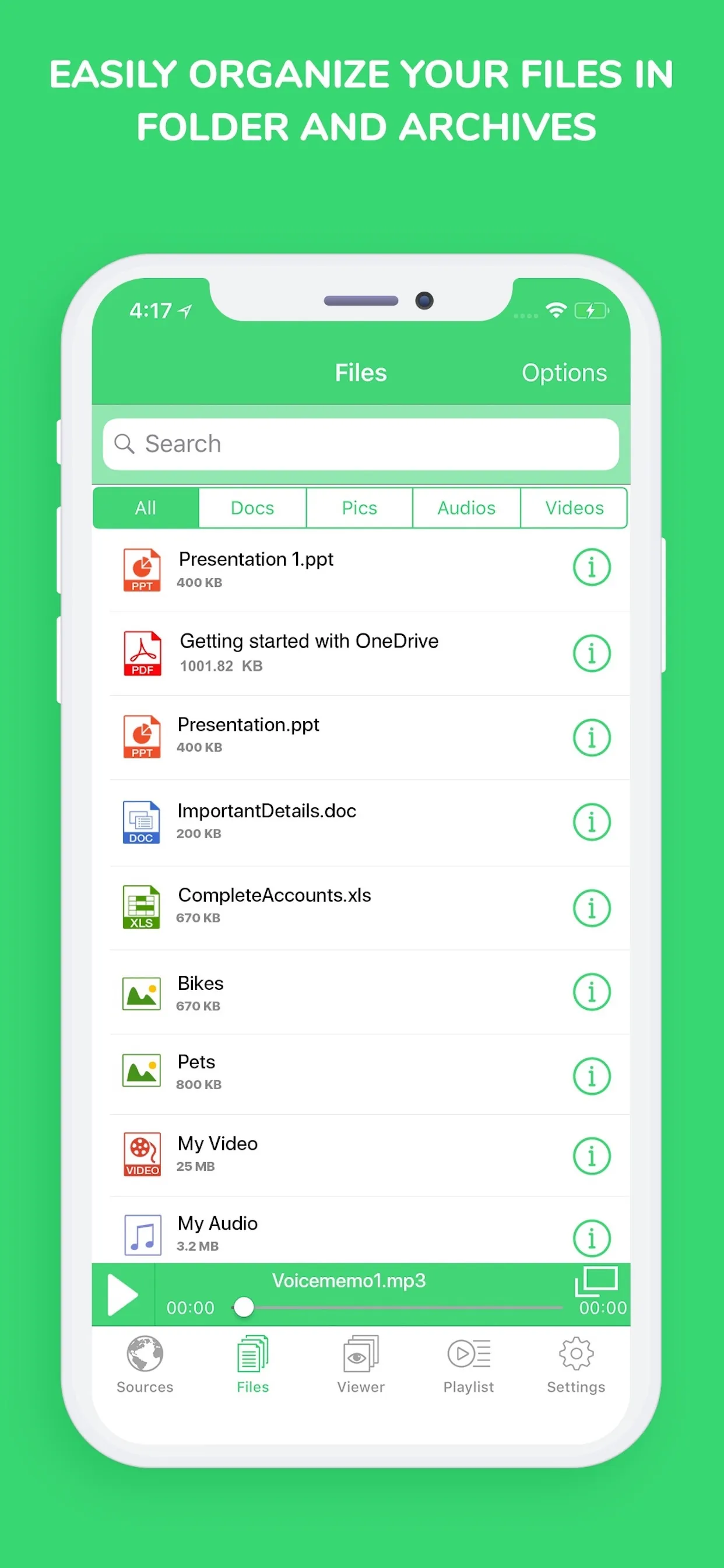 My File Organizer iphone screenshot 2
