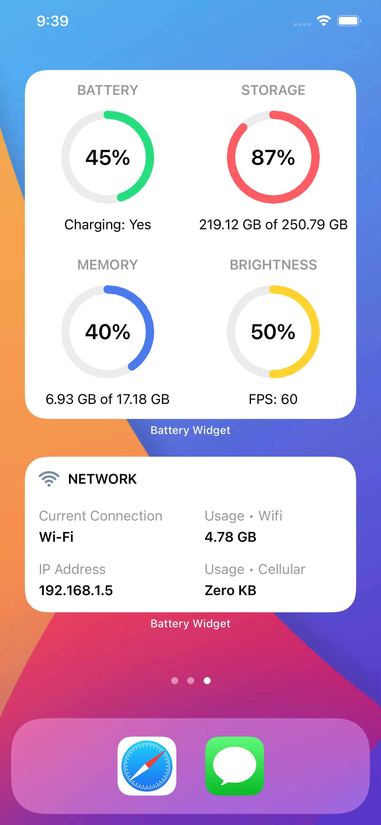 Battery Widget: Device Monitor iphone screenshot 8