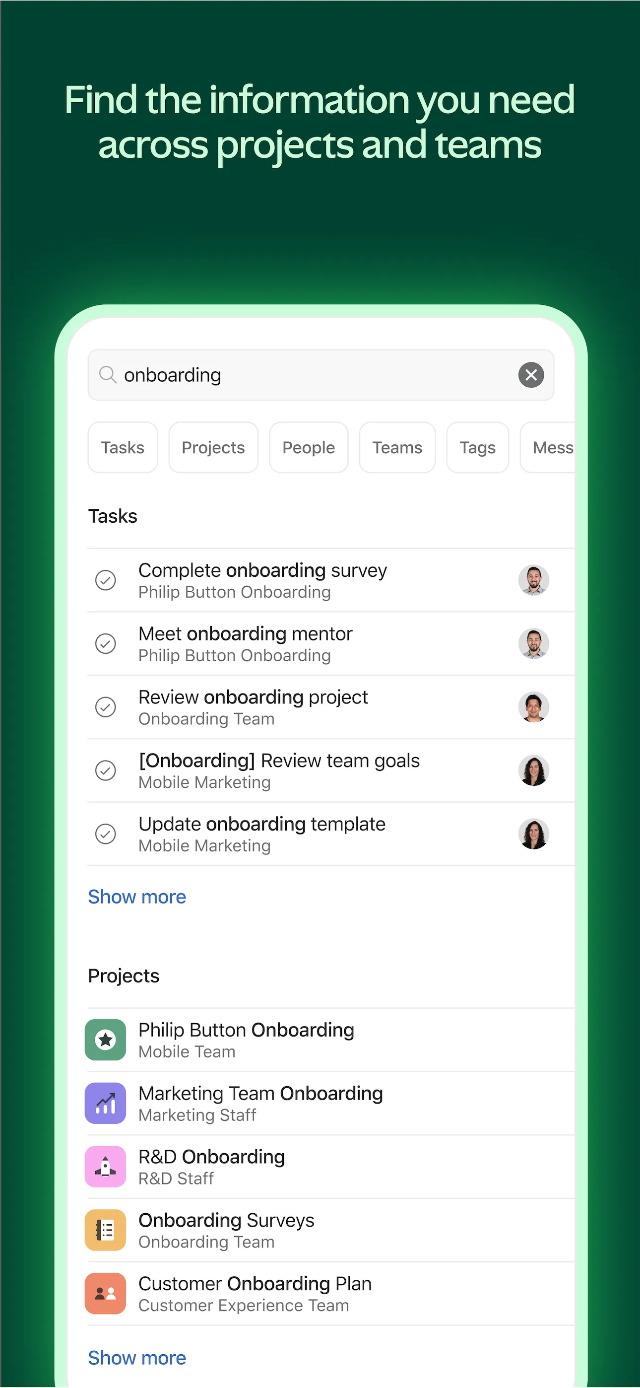 Asana: Where work connects iphone screenshot 6