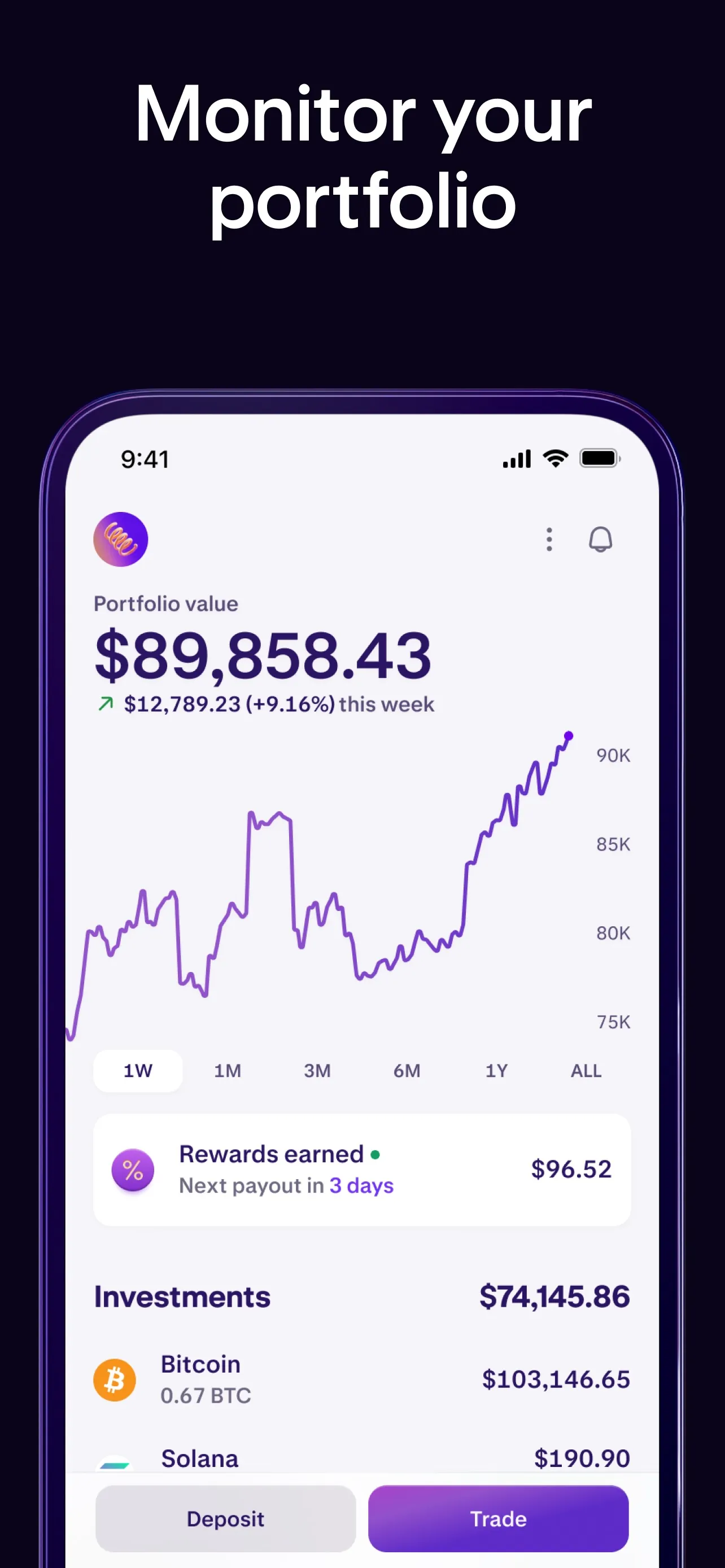 Kraken: Buy Stocks & Crypto iphone screenshot 8