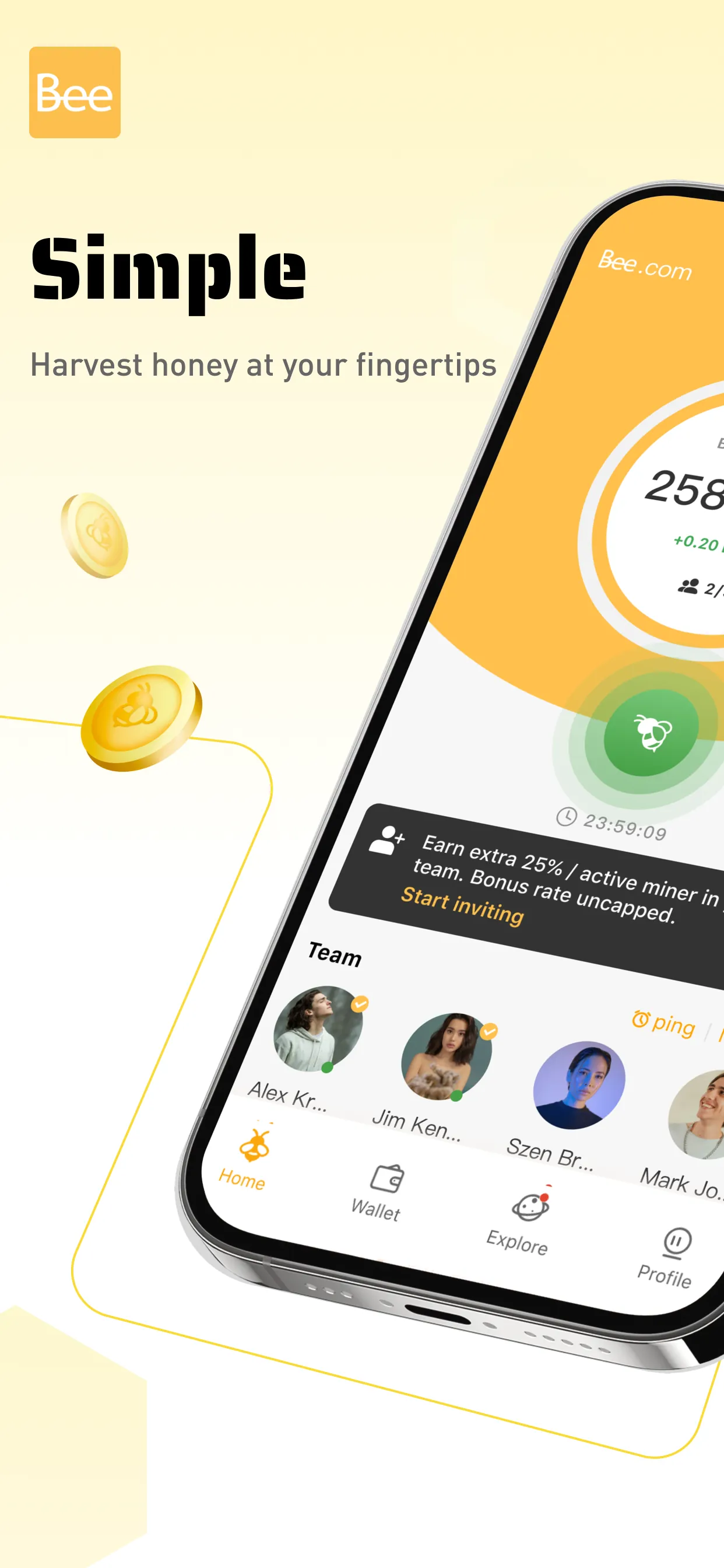 Bee Network:Phone-based Asset iphone screenshot 1