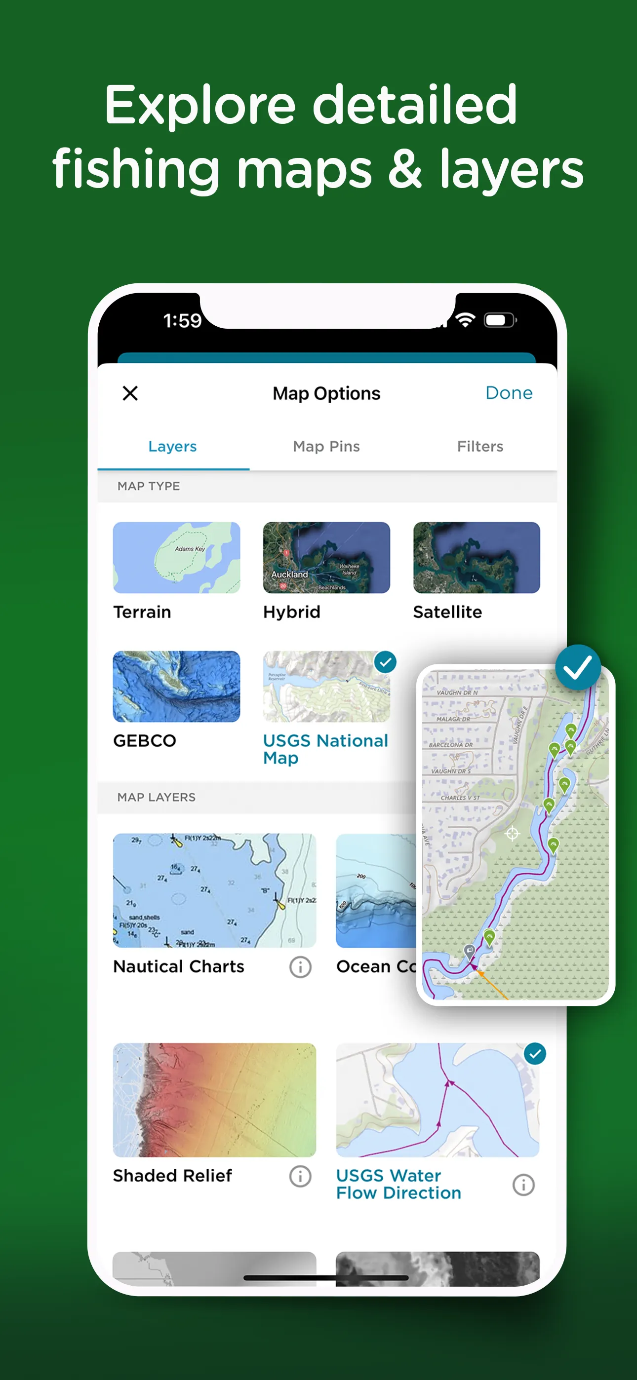 Fishing Spots - Fish Maps iphone screenshot 2