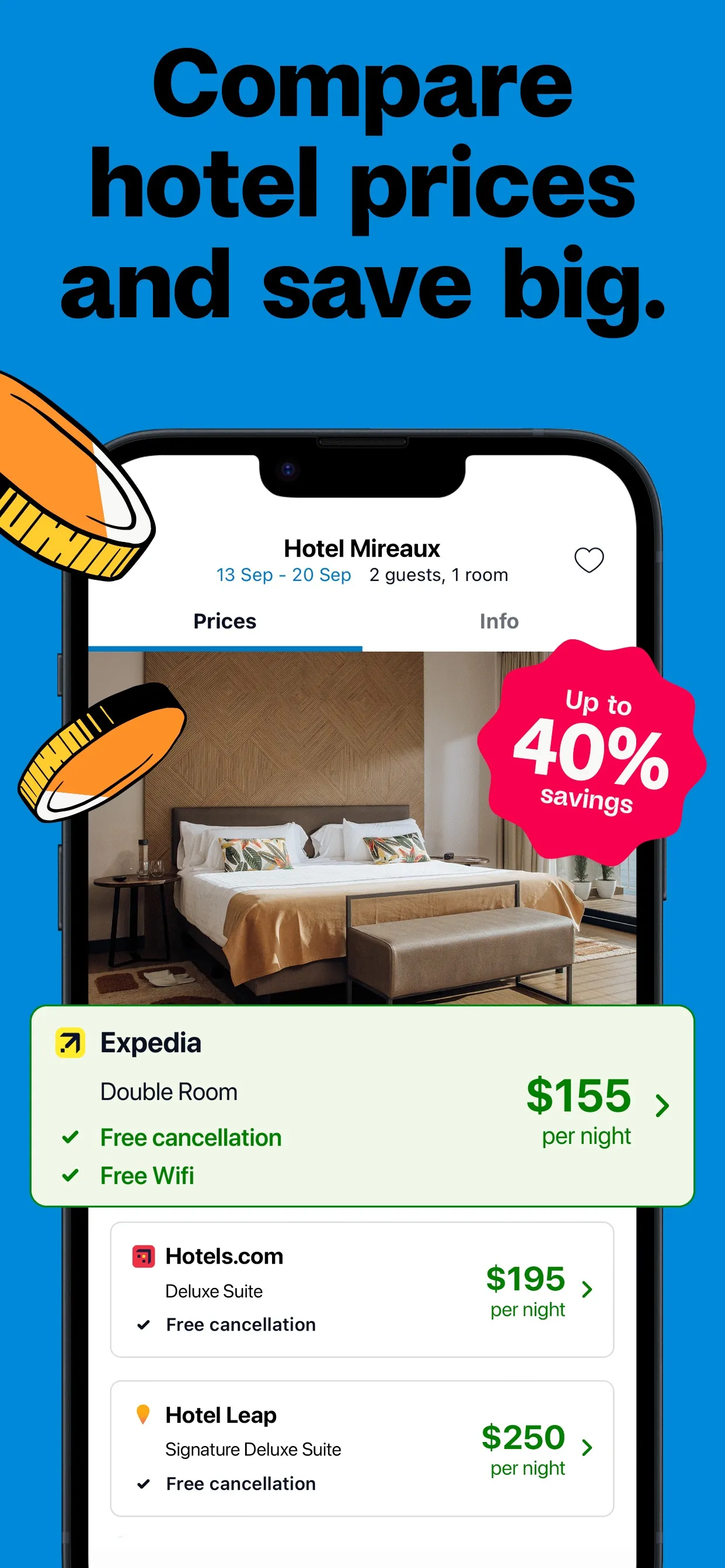 trivago: Compare hotel prices iphone screenshot 2