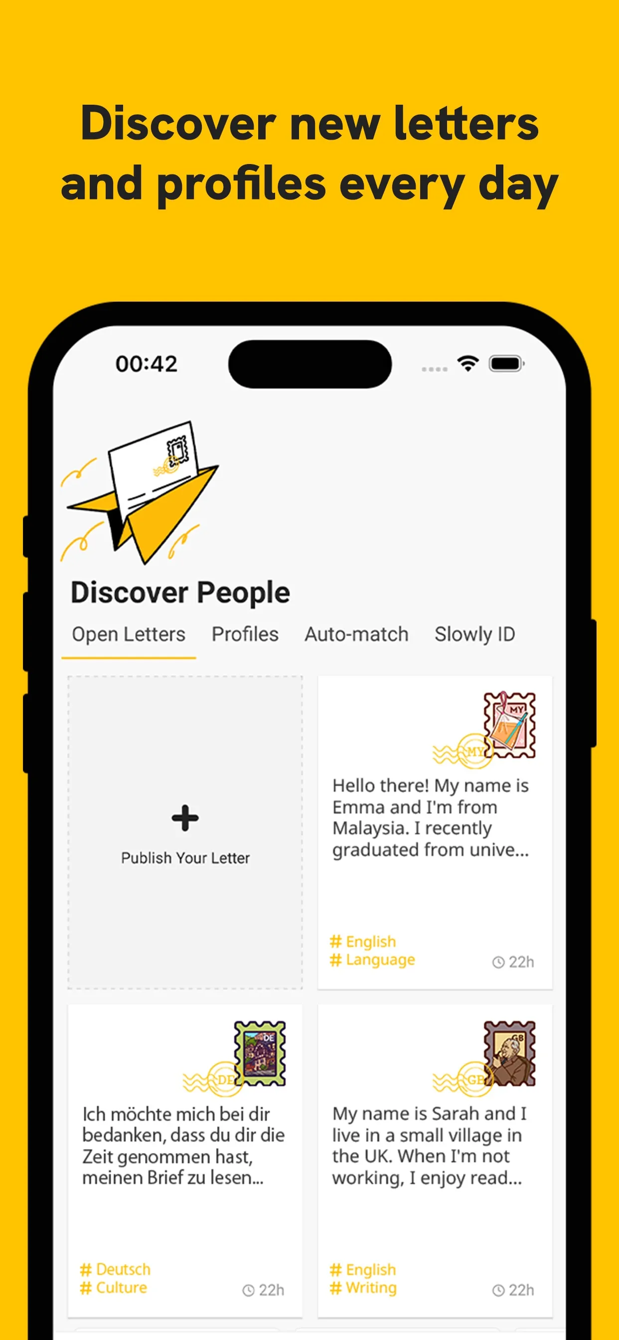 Slowly: Make Global Friends iphone screenshot 6