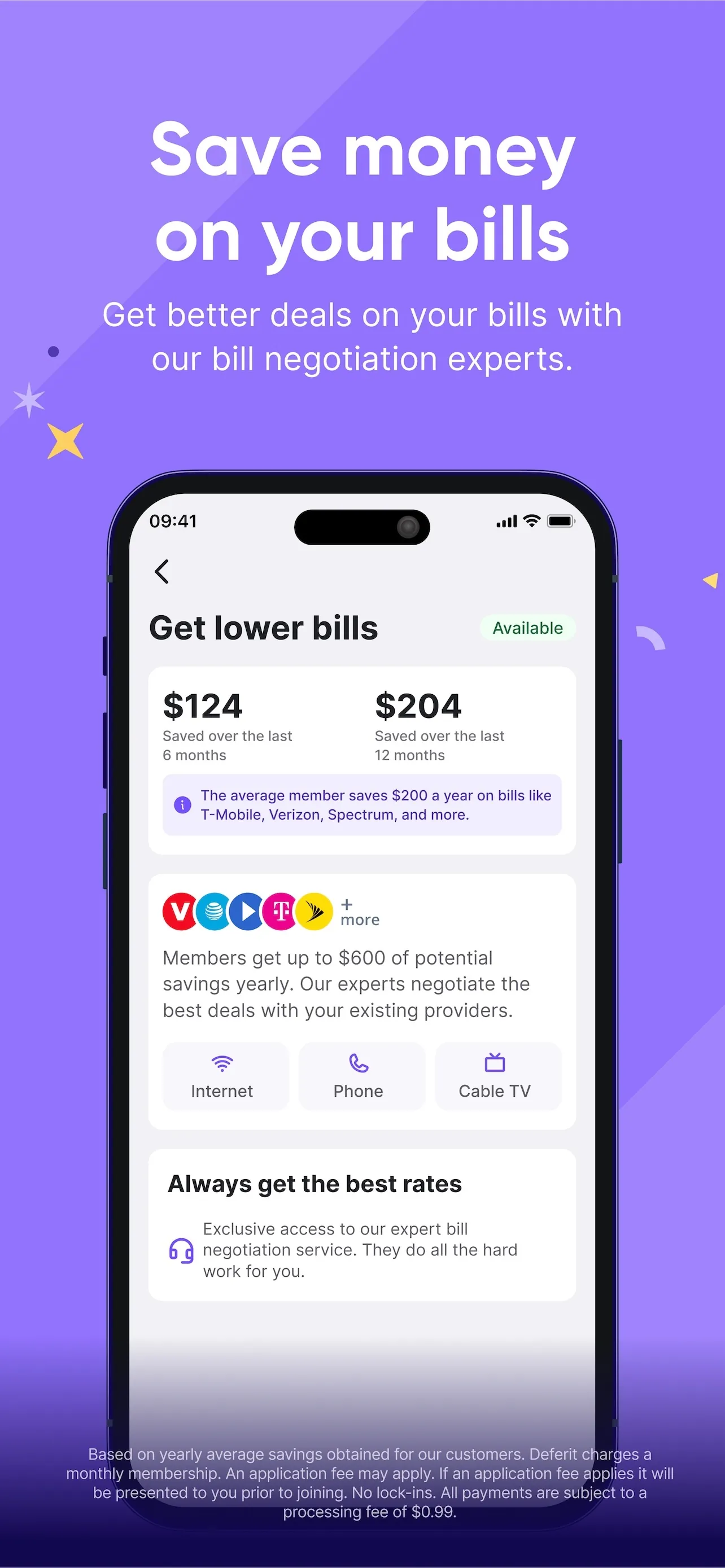 Deferit: Pay bills in 4 iphone screenshot 5