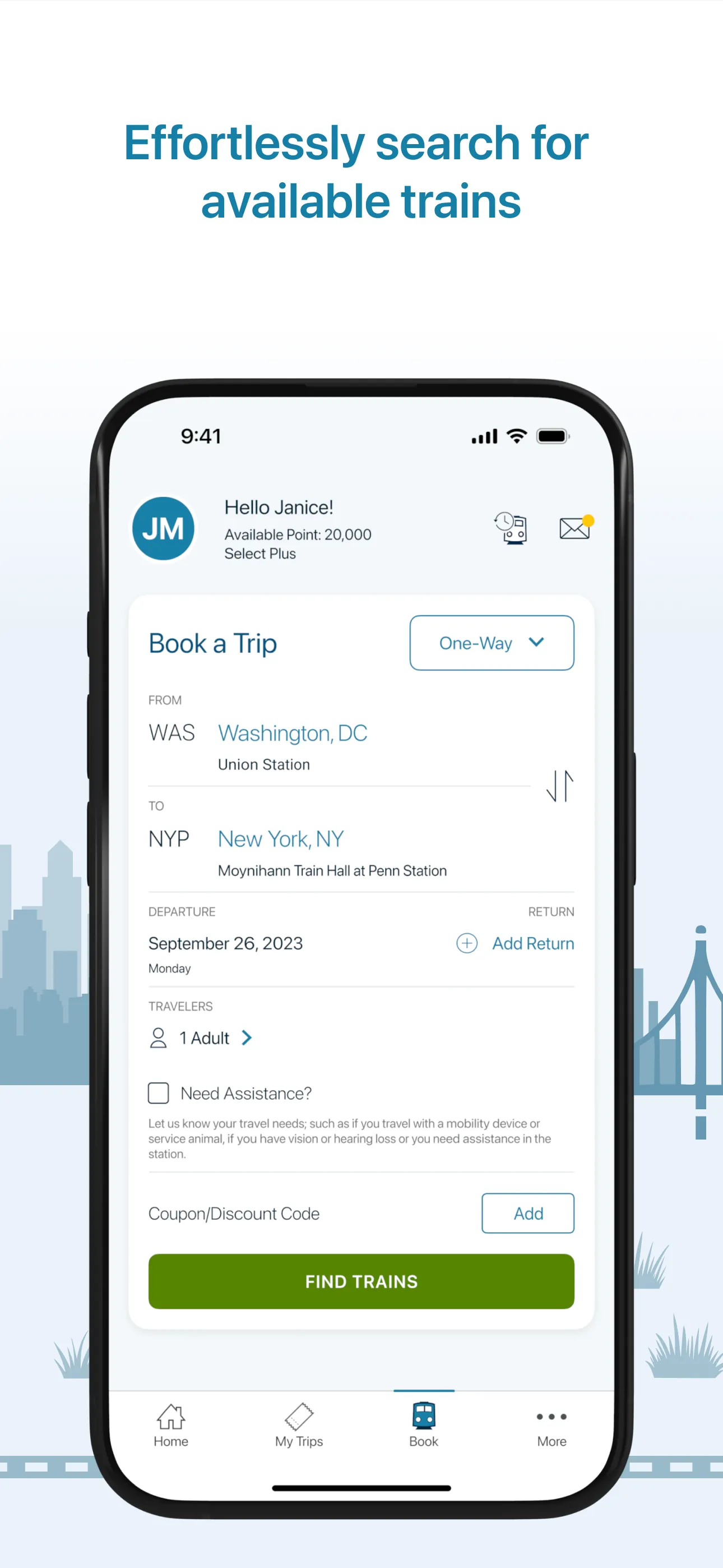 Amtrak iphone screenshot 3