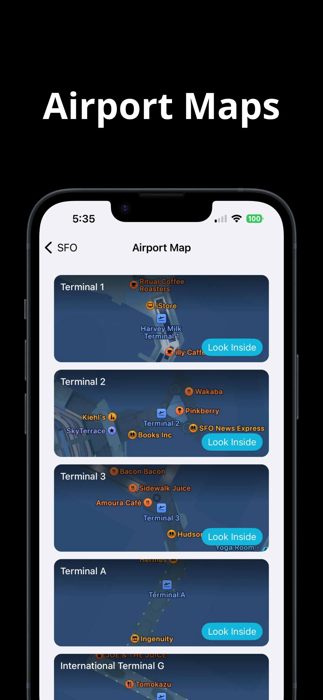 JetHub - Airport Maps, Flights iphone screenshot 1