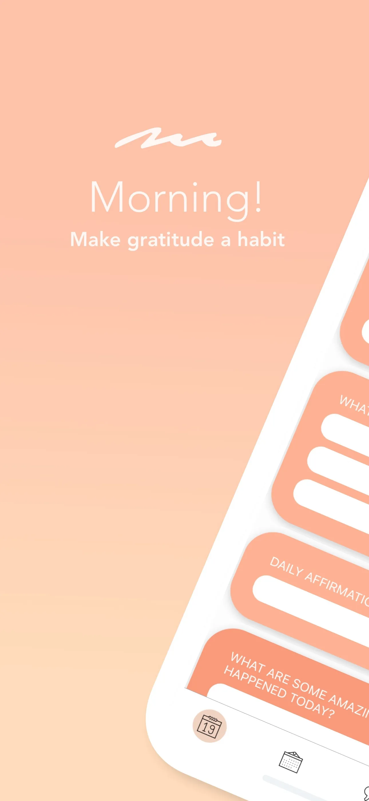 Morning! - Gratitude Journal iphone screenshot 1