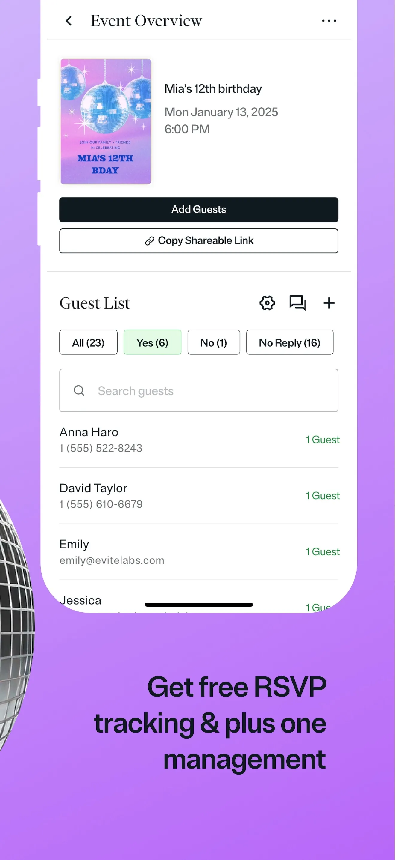 Evite: Party Invitation Maker iphone screenshot 6