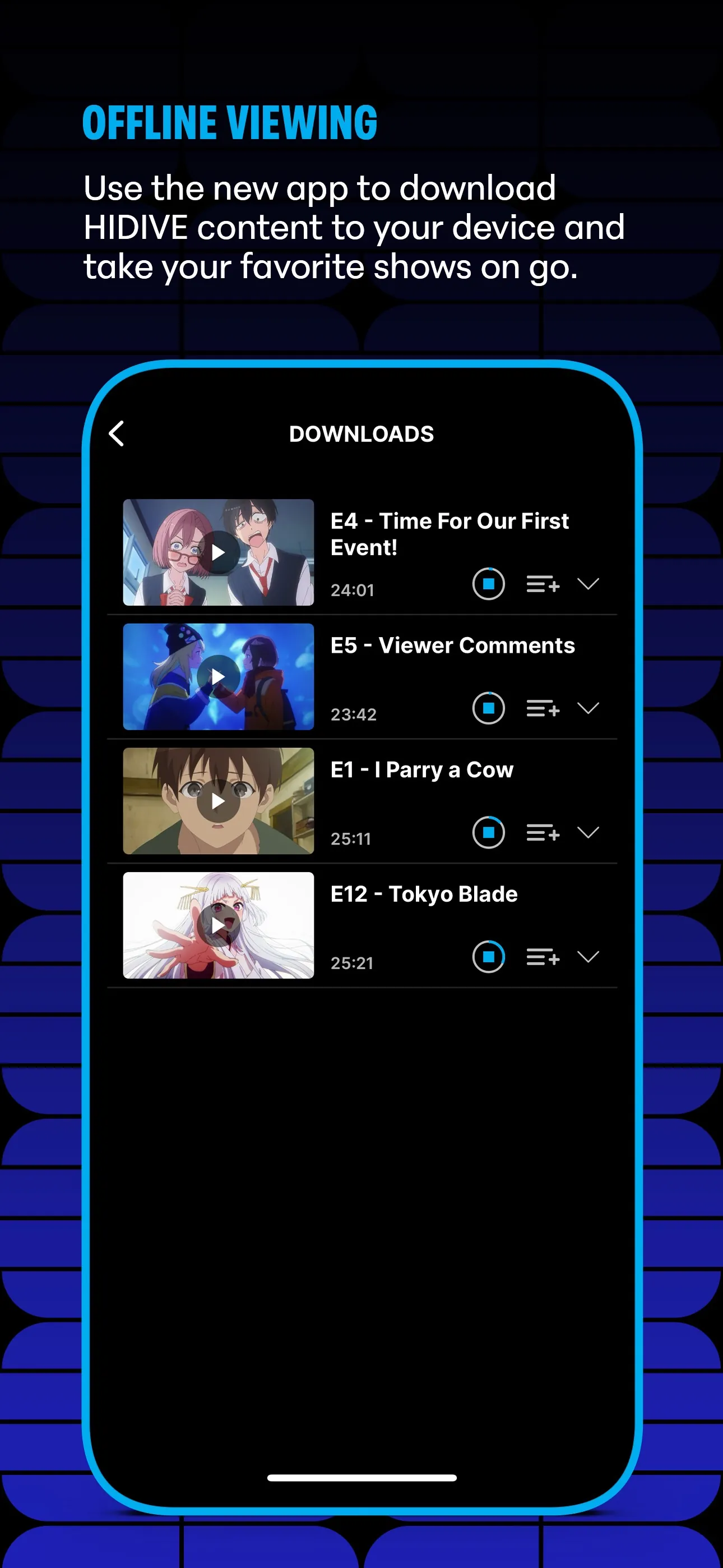 HIDIVE iphone screenshot 3