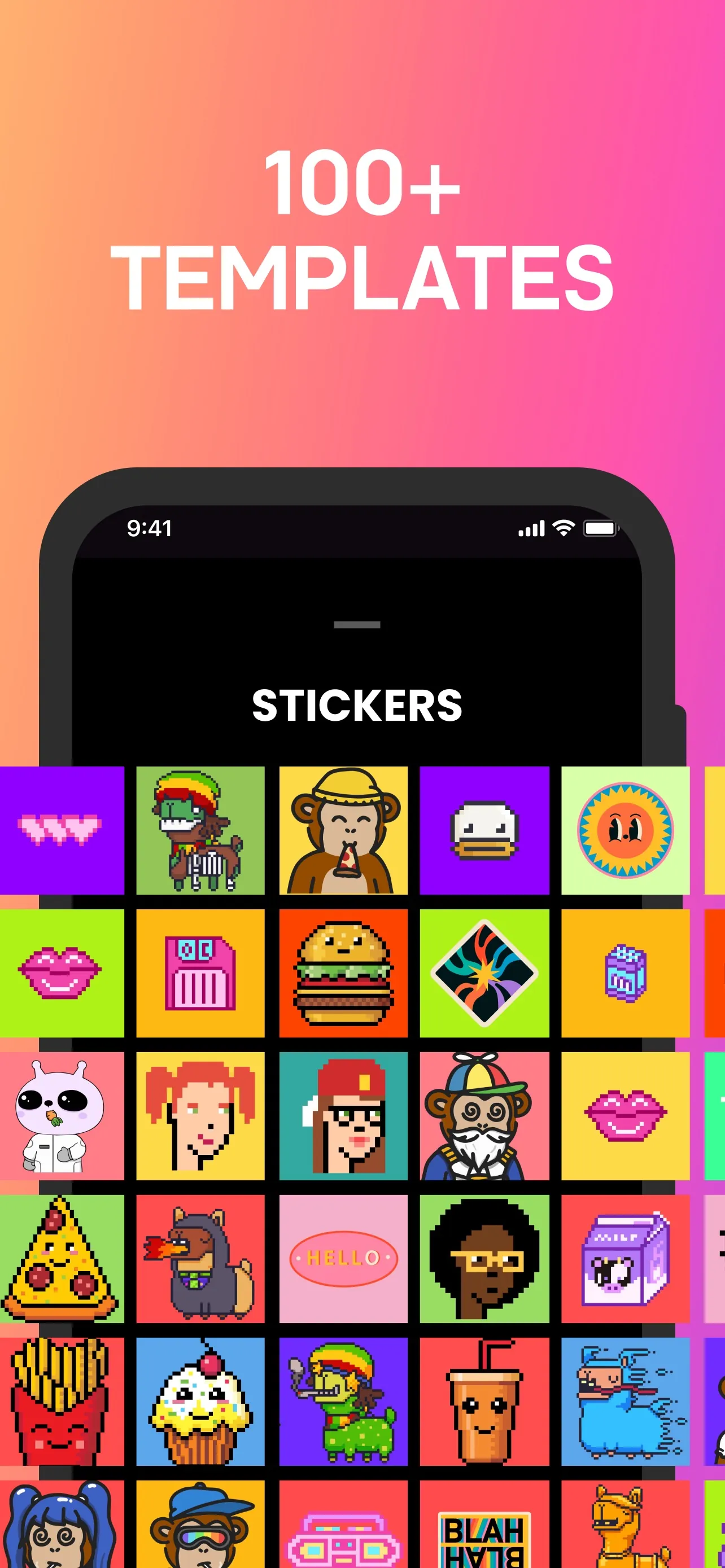 NFT art maker creator iphone screenshot 3