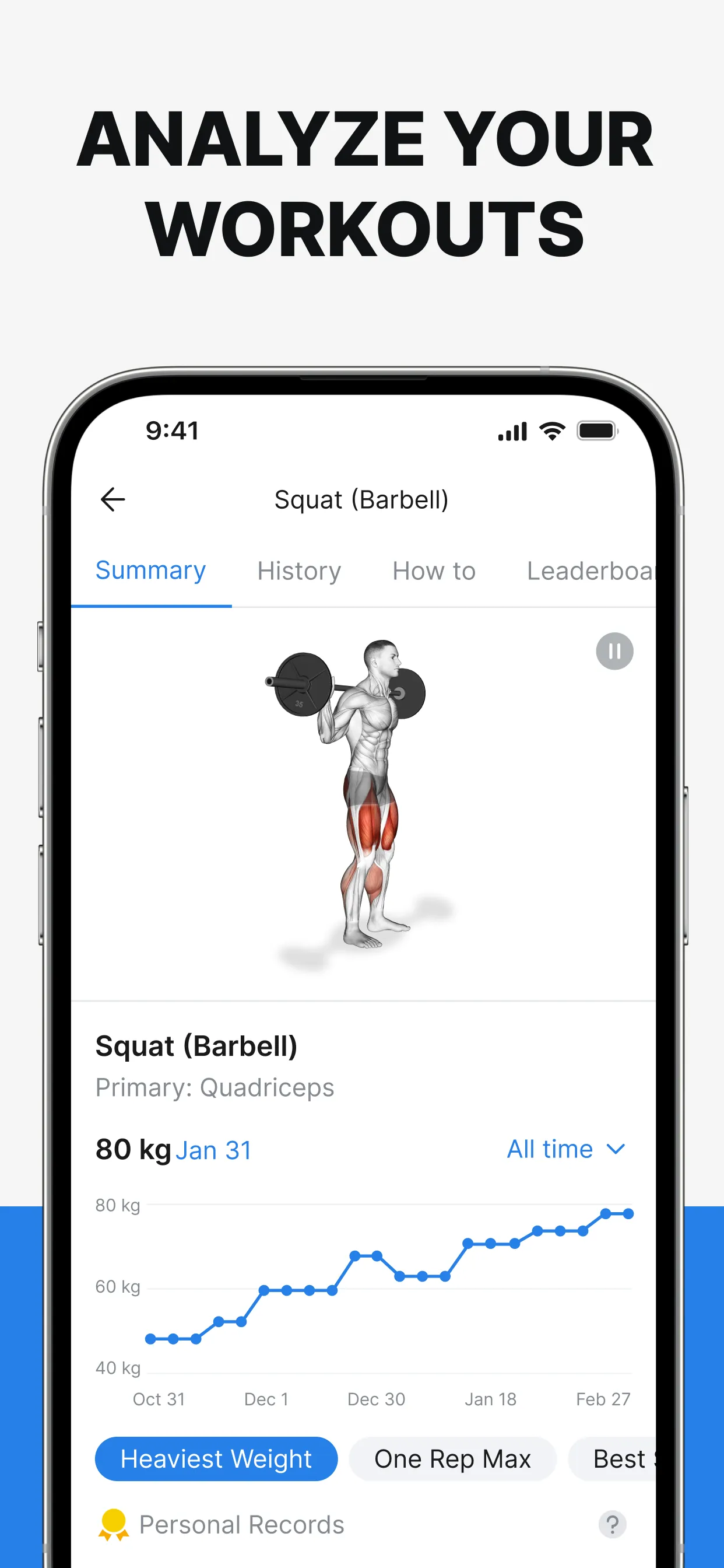Hevy - Workout Tracker Gym Log iphone screenshot 3