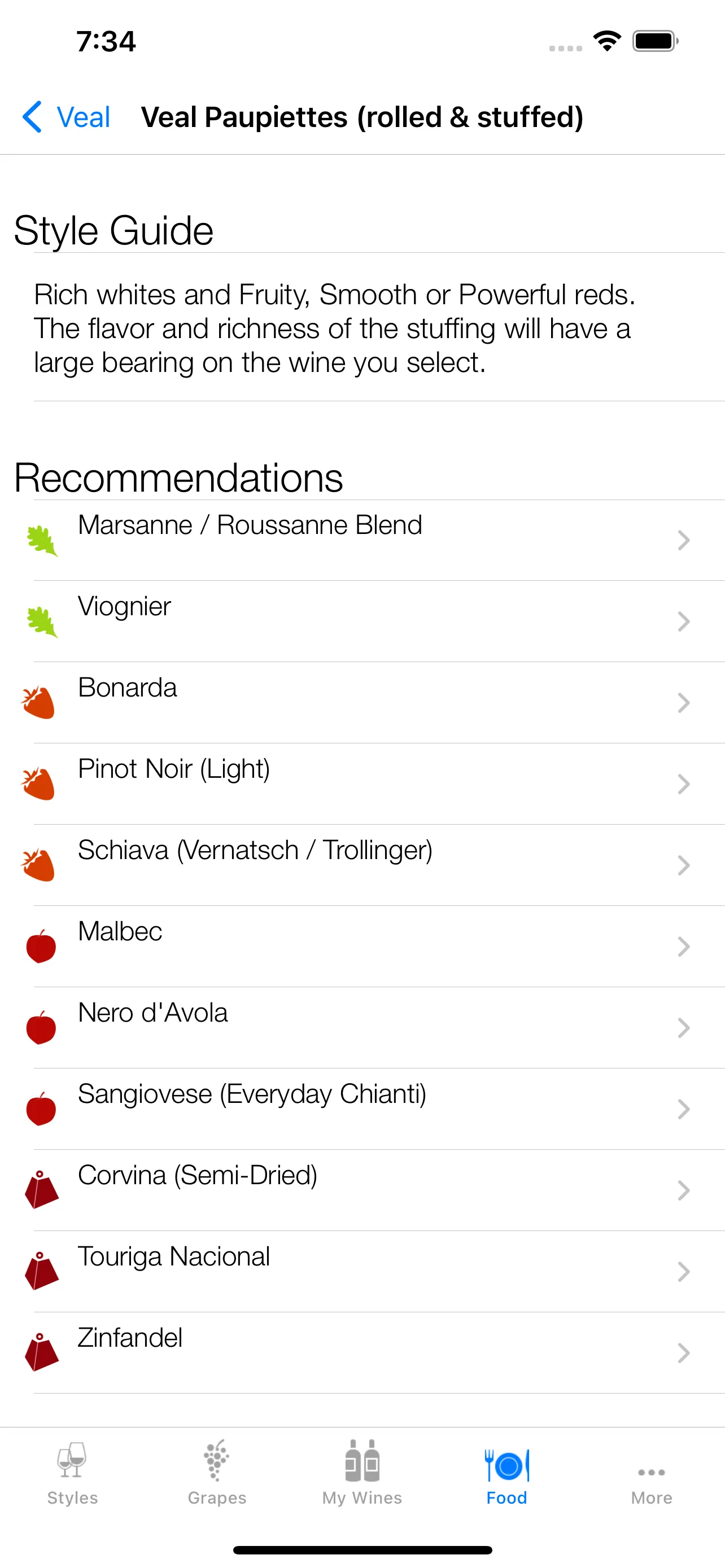 Pocket Wine Pairing: Sommelier iphone screenshot 5