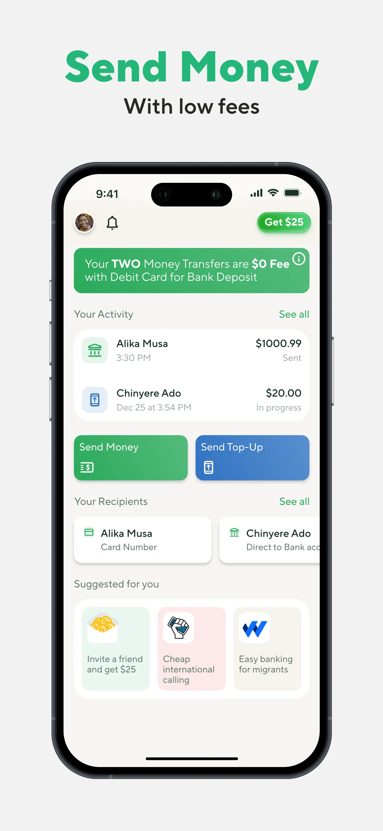 BOSS Money Transfer. Send Cash iphone screenshot 2