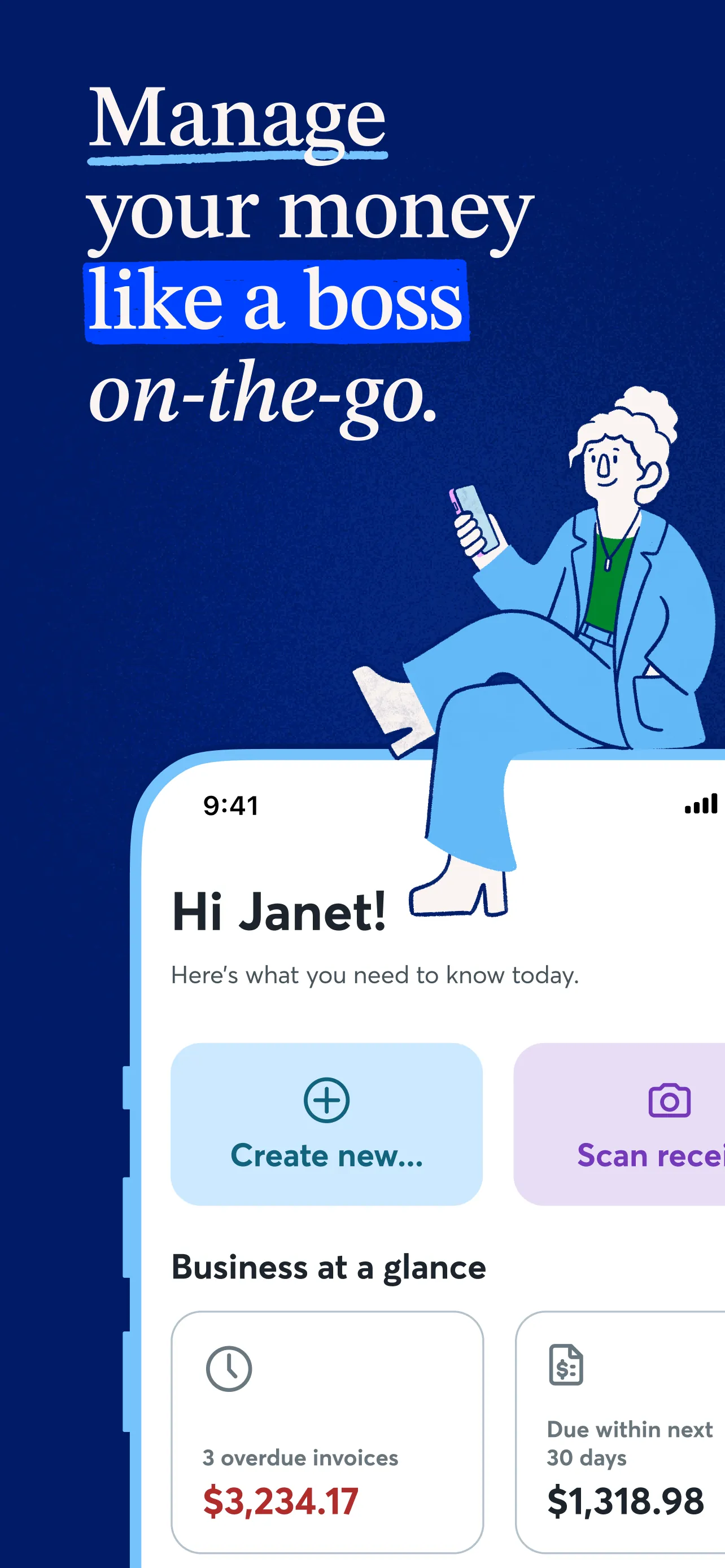 Wave: Small Business Software iphone screenshot 1