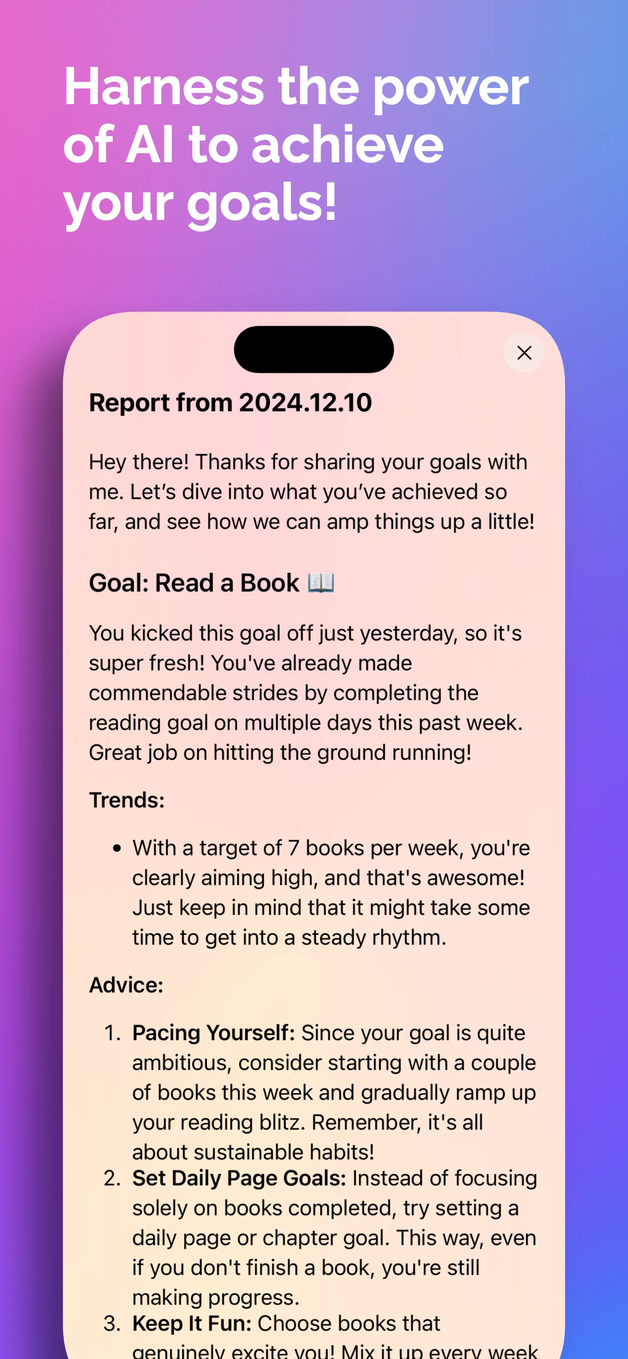 Goal: Habits & Tasks iphone screenshot 4