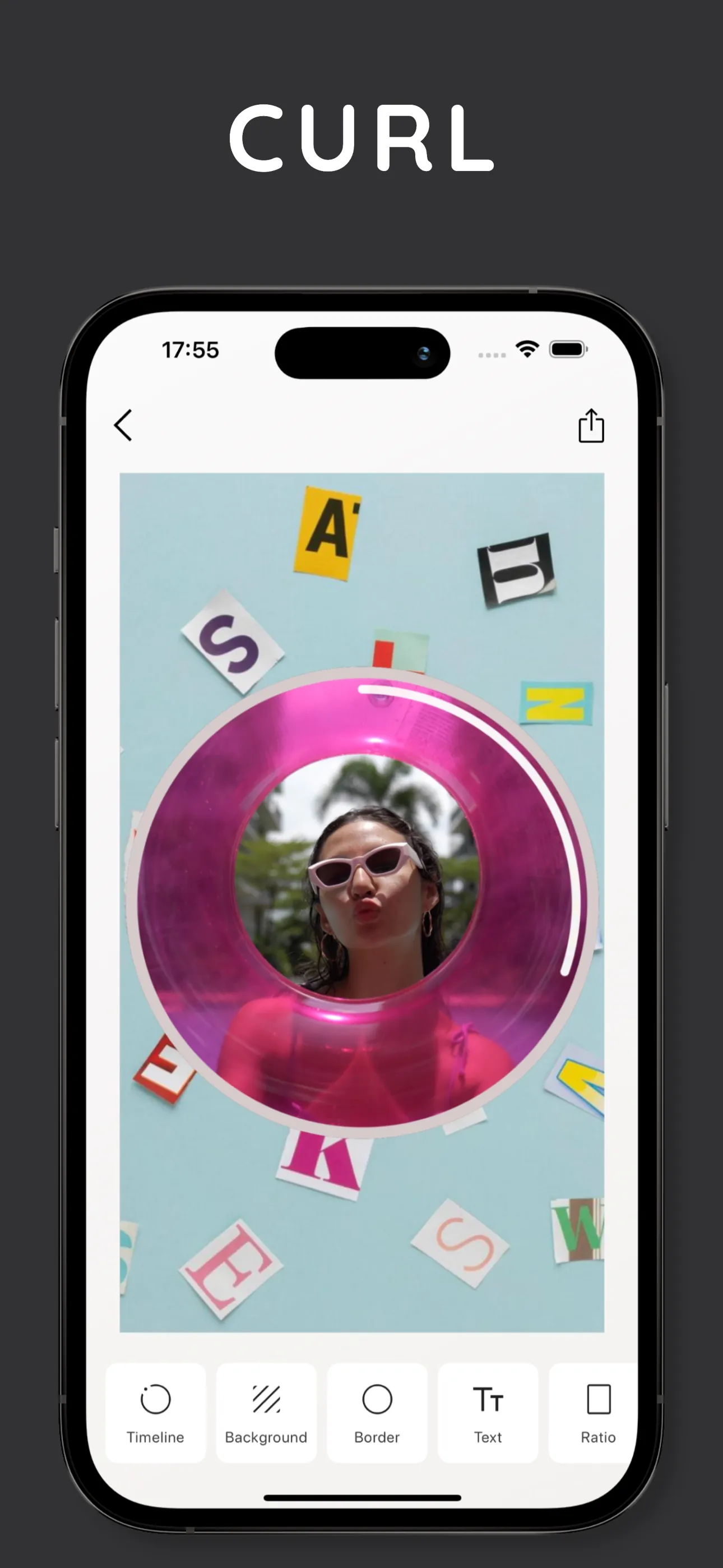 CURL: Aesthetic Custom Video iphone screenshot 1
