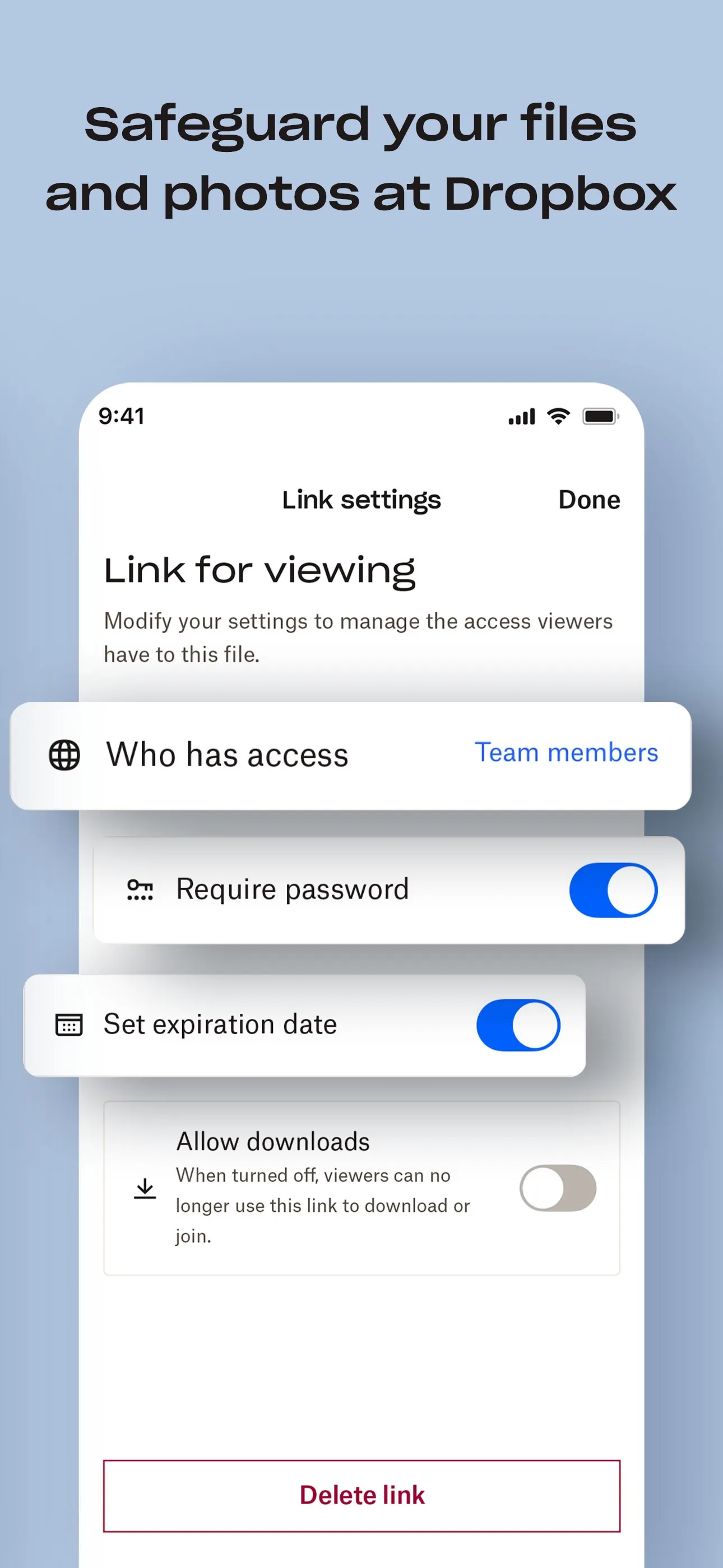 Dropbox: Cloud Storage Backup iphone screenshot 8