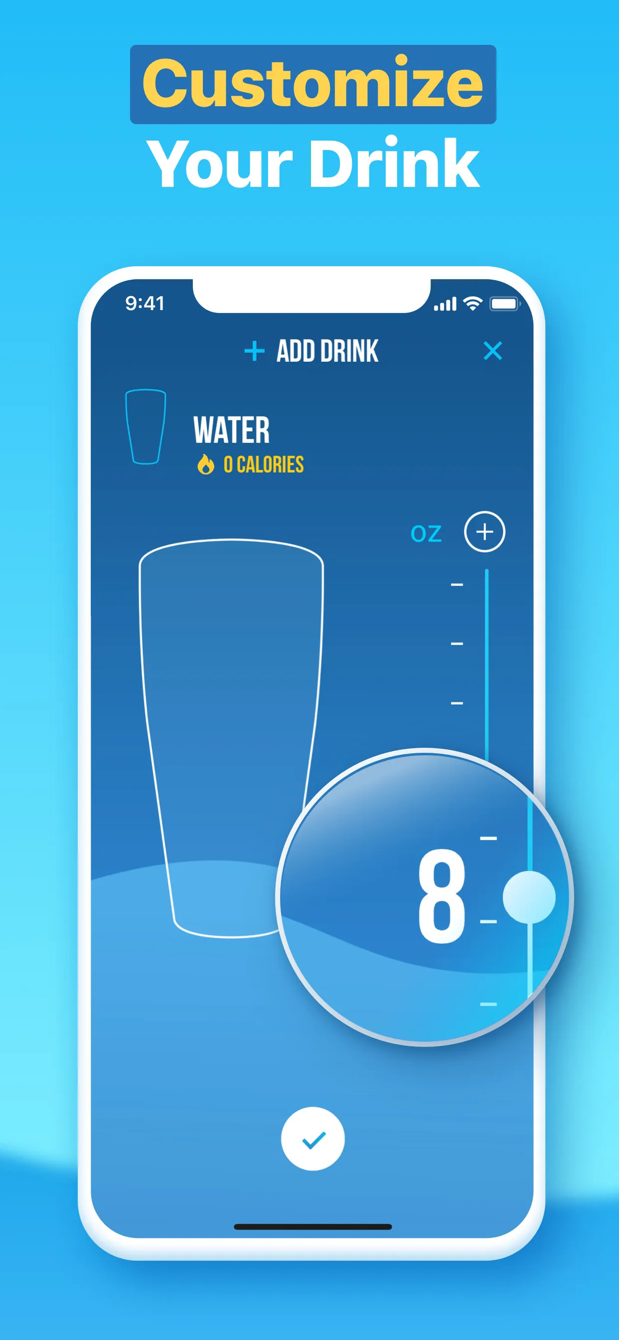Water Reminder - Daily Tracker iphone screenshot 2