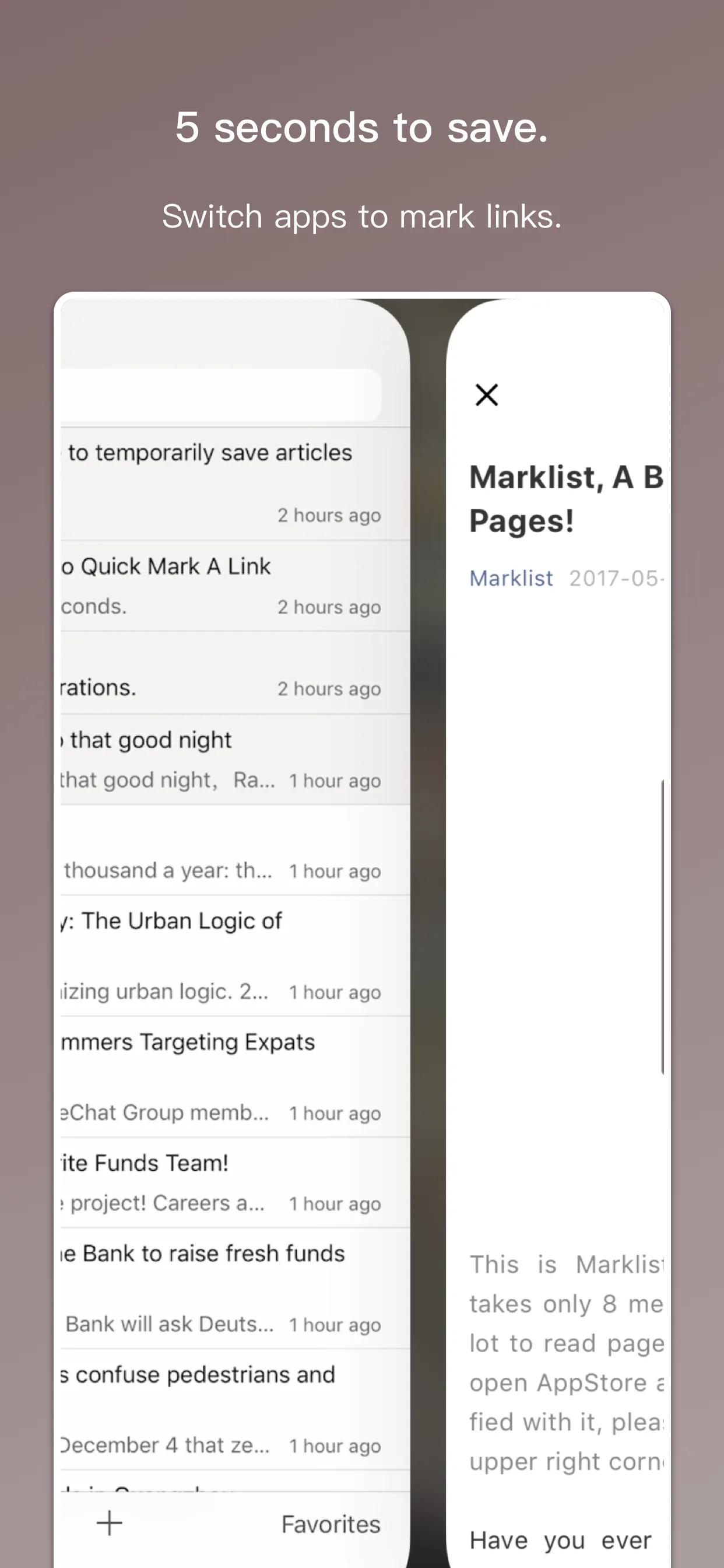 Marklist - Manage Later Things iphone screenshot 2