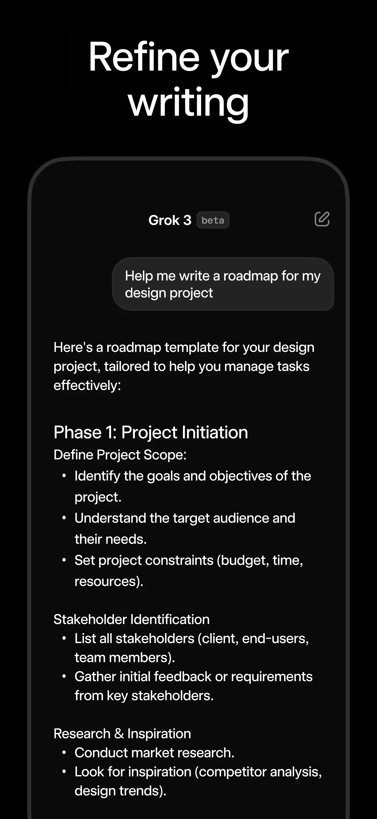 Grok iphone screenshot 5
