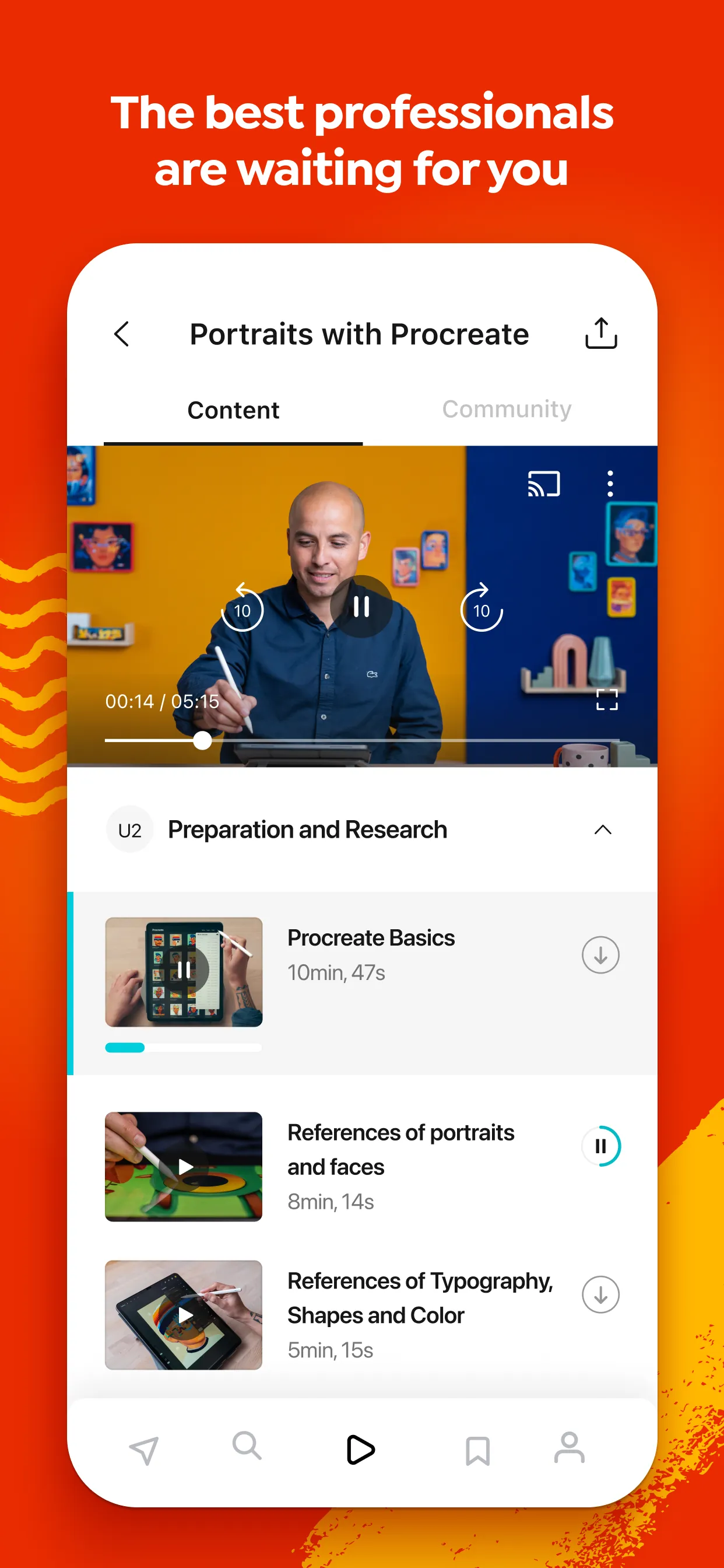 Domestika - Online courses iphone screenshot 2