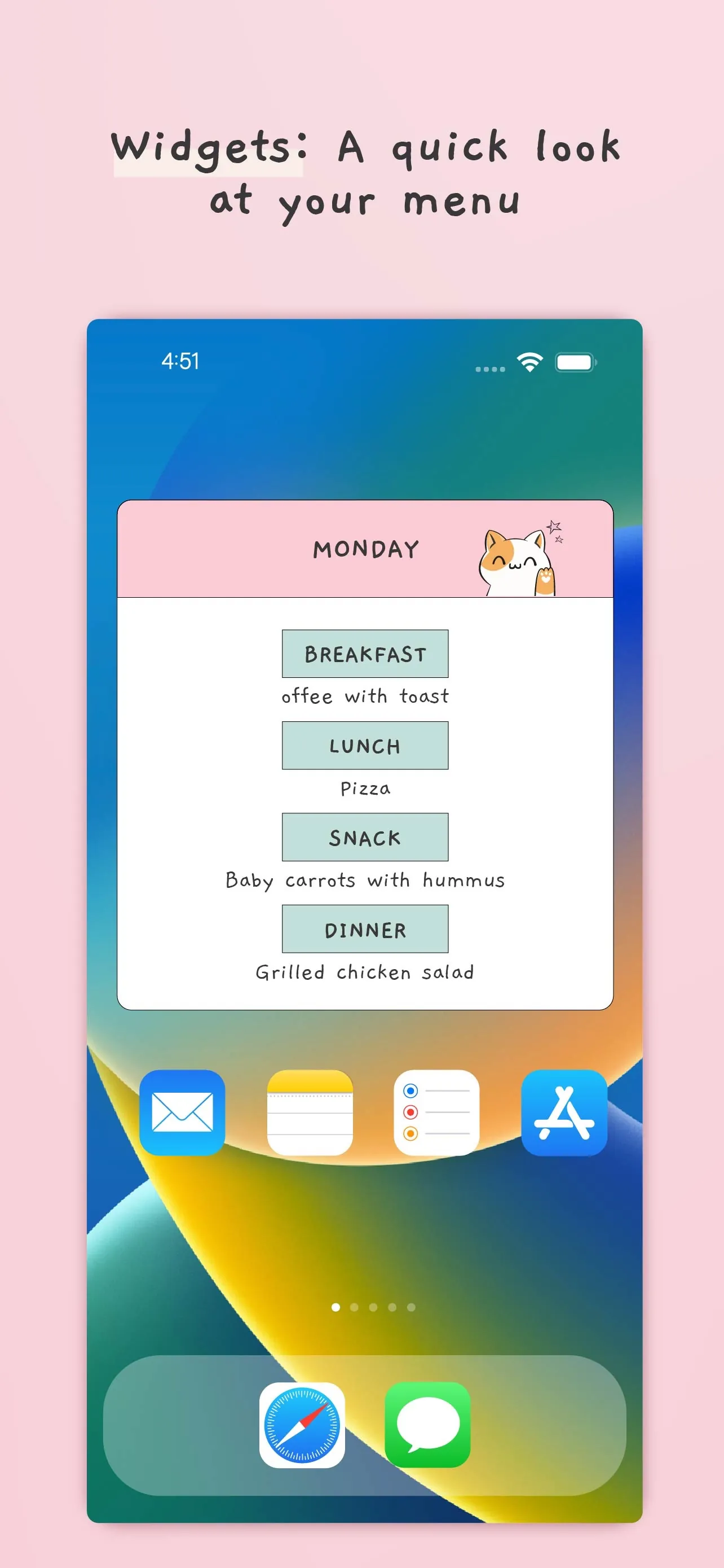 Meal plan template, food diary iphone screenshot 7