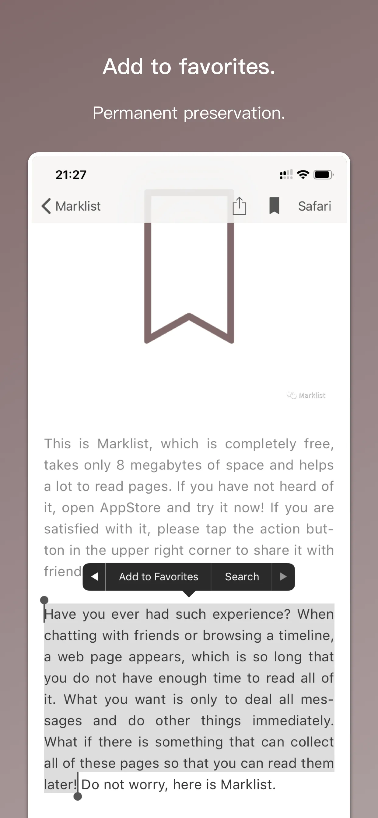 Marklist - Manage Later Things iphone screenshot 7
