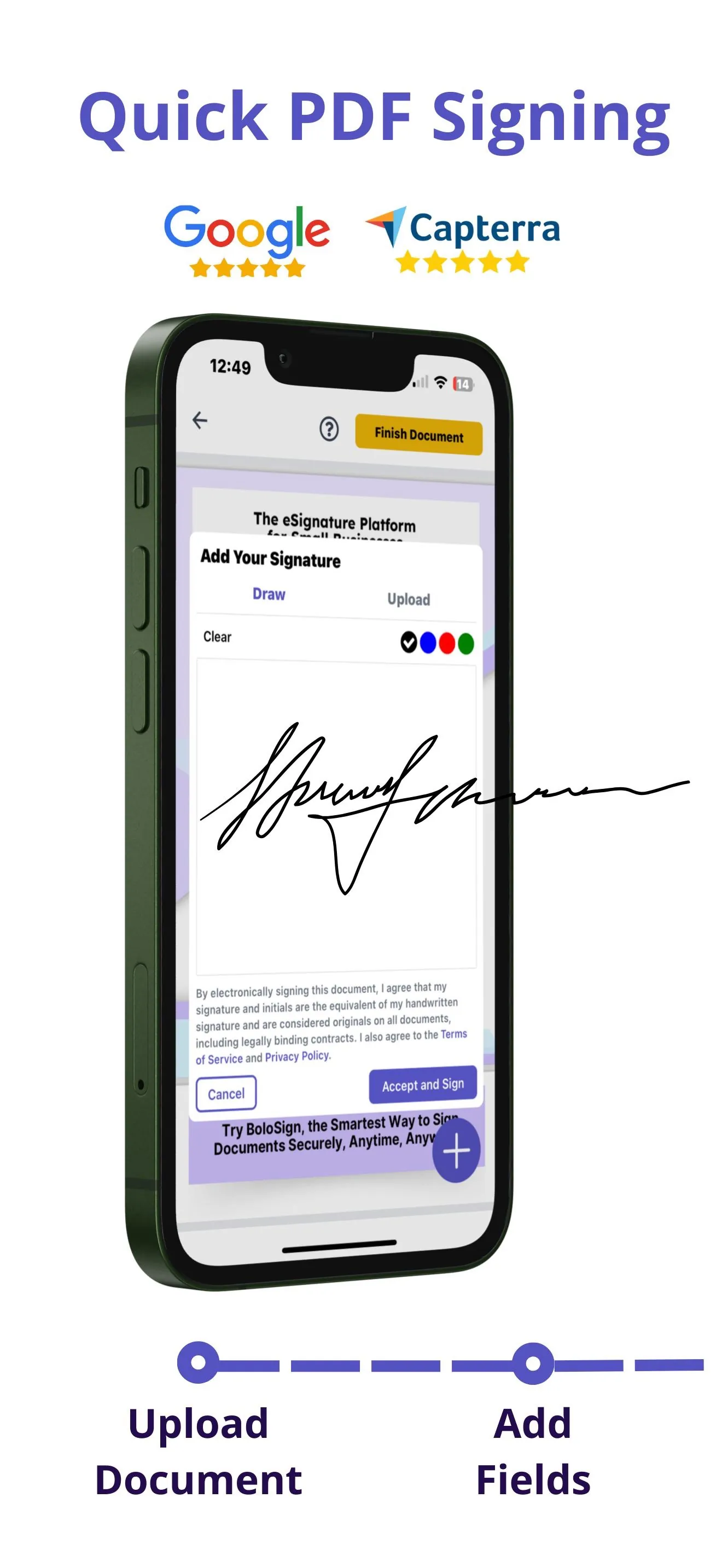 BoloSign - eSign PDF Documents iphone screenshot 2