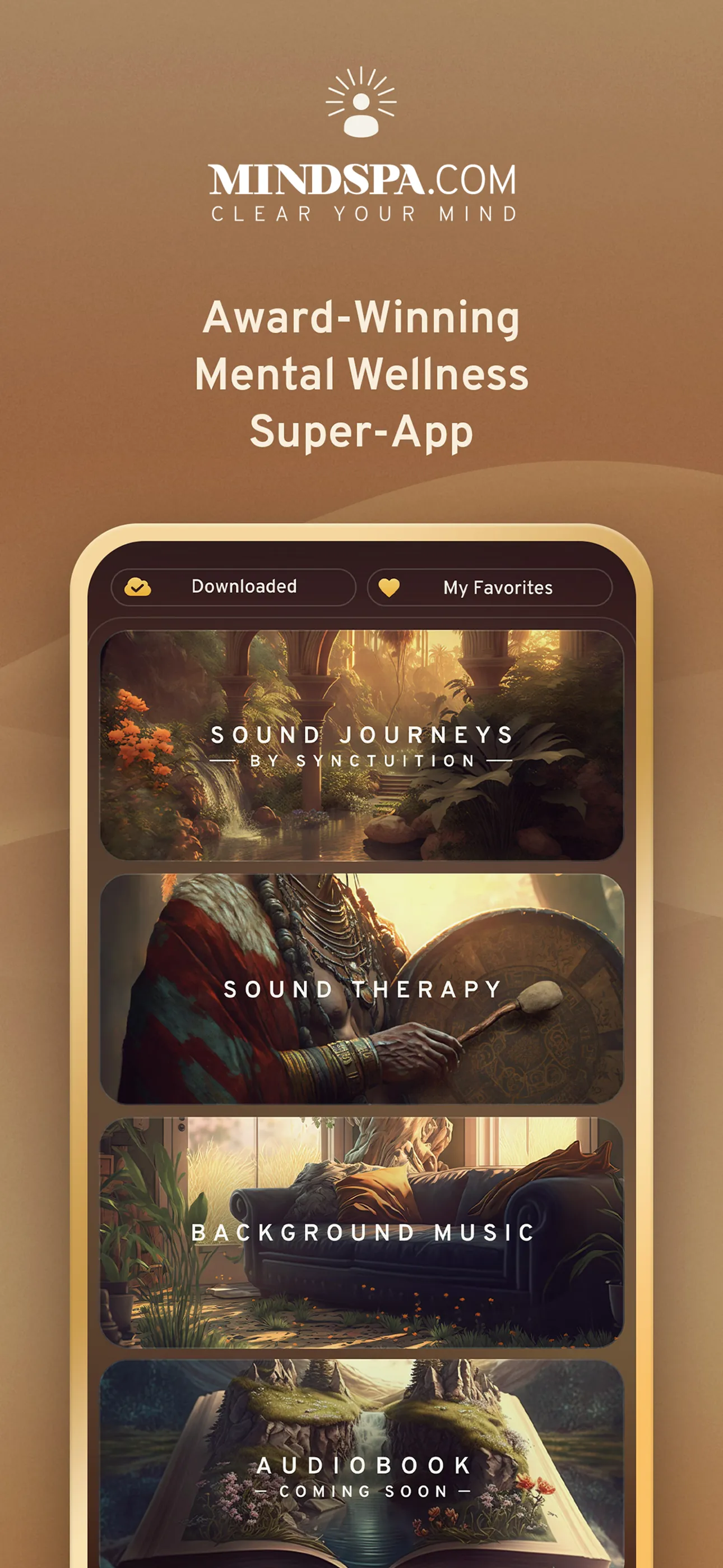 MindSpa.com Sound Therapy iphone screenshot 1