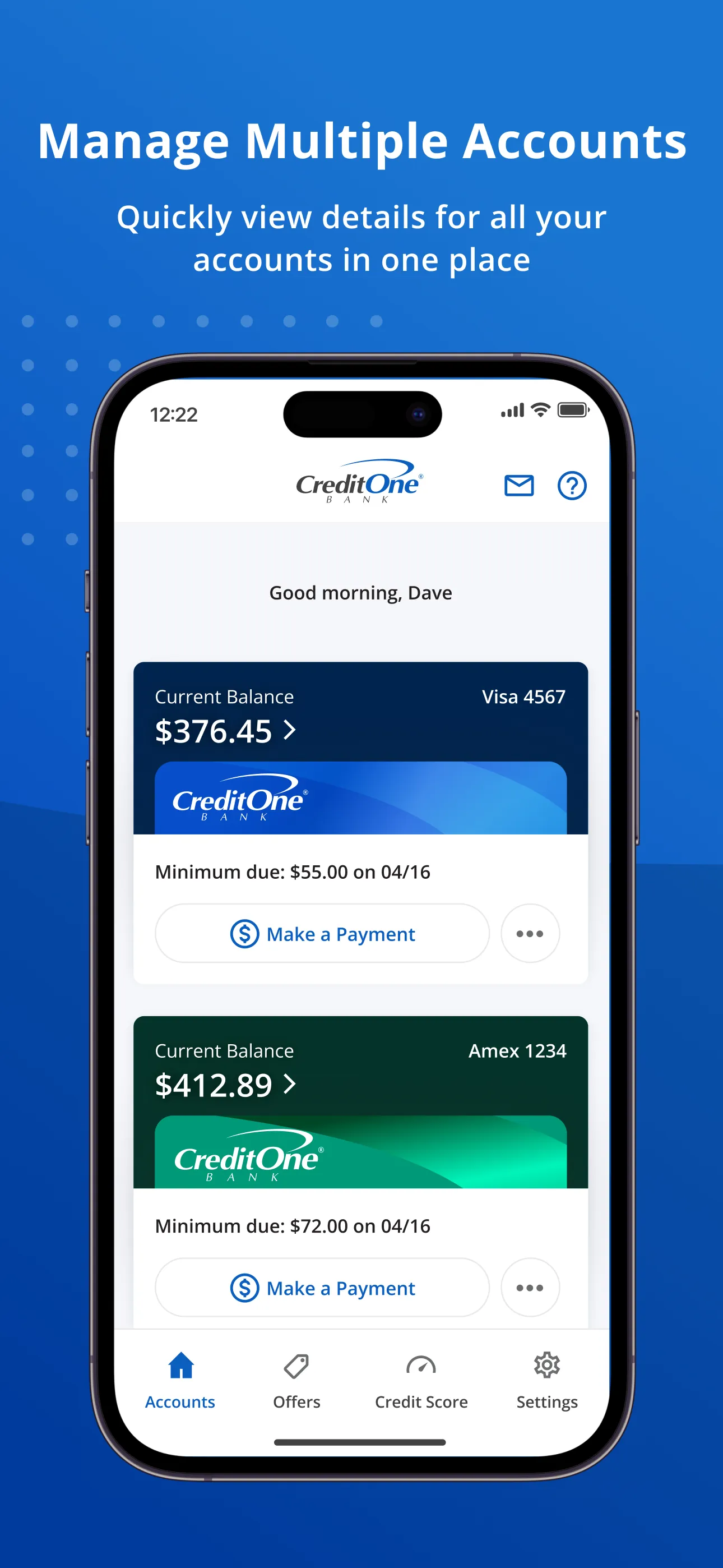 Credit One Bank Mobile iphone screenshot 6