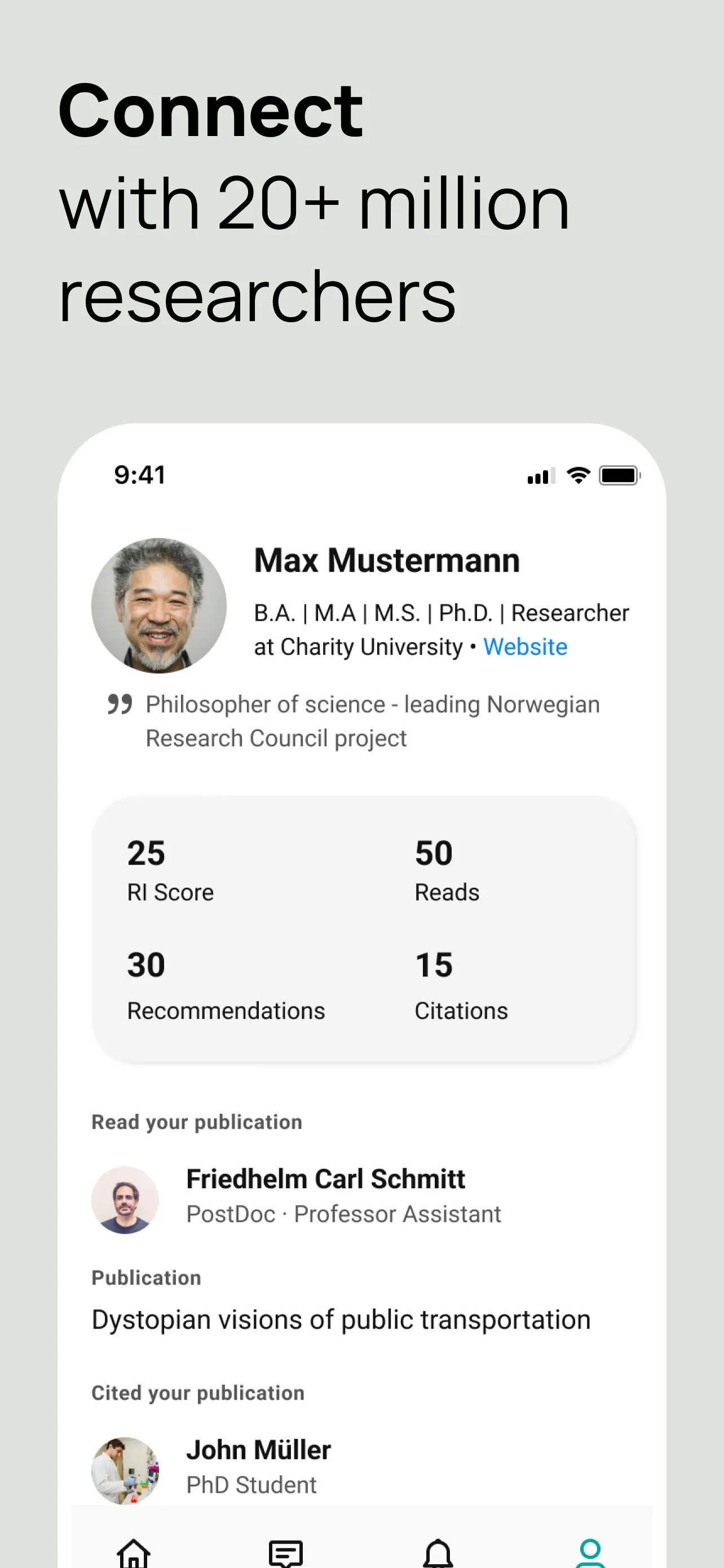 ResearchGate iphone screenshot 2