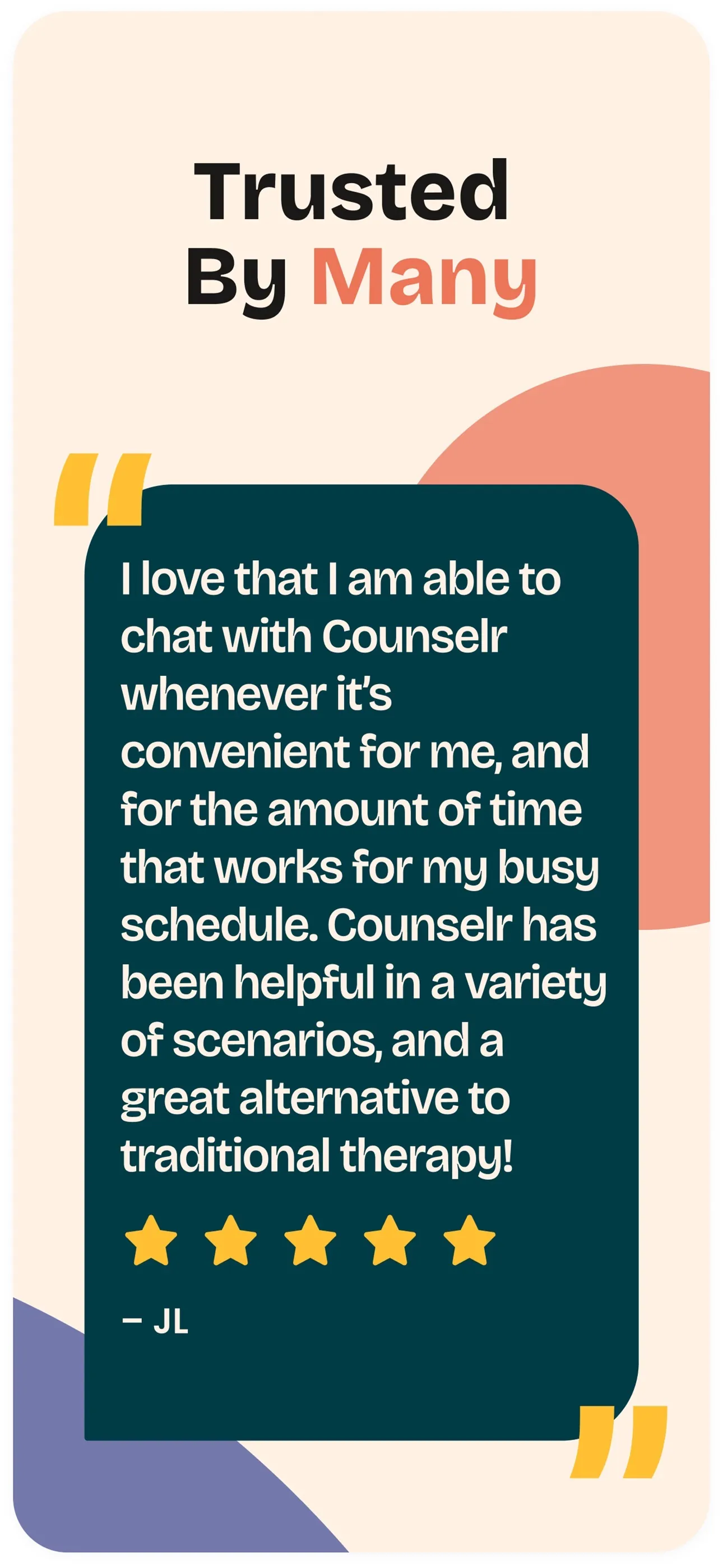 Counselr: Therapy & Self-Care iphone screenshot 5