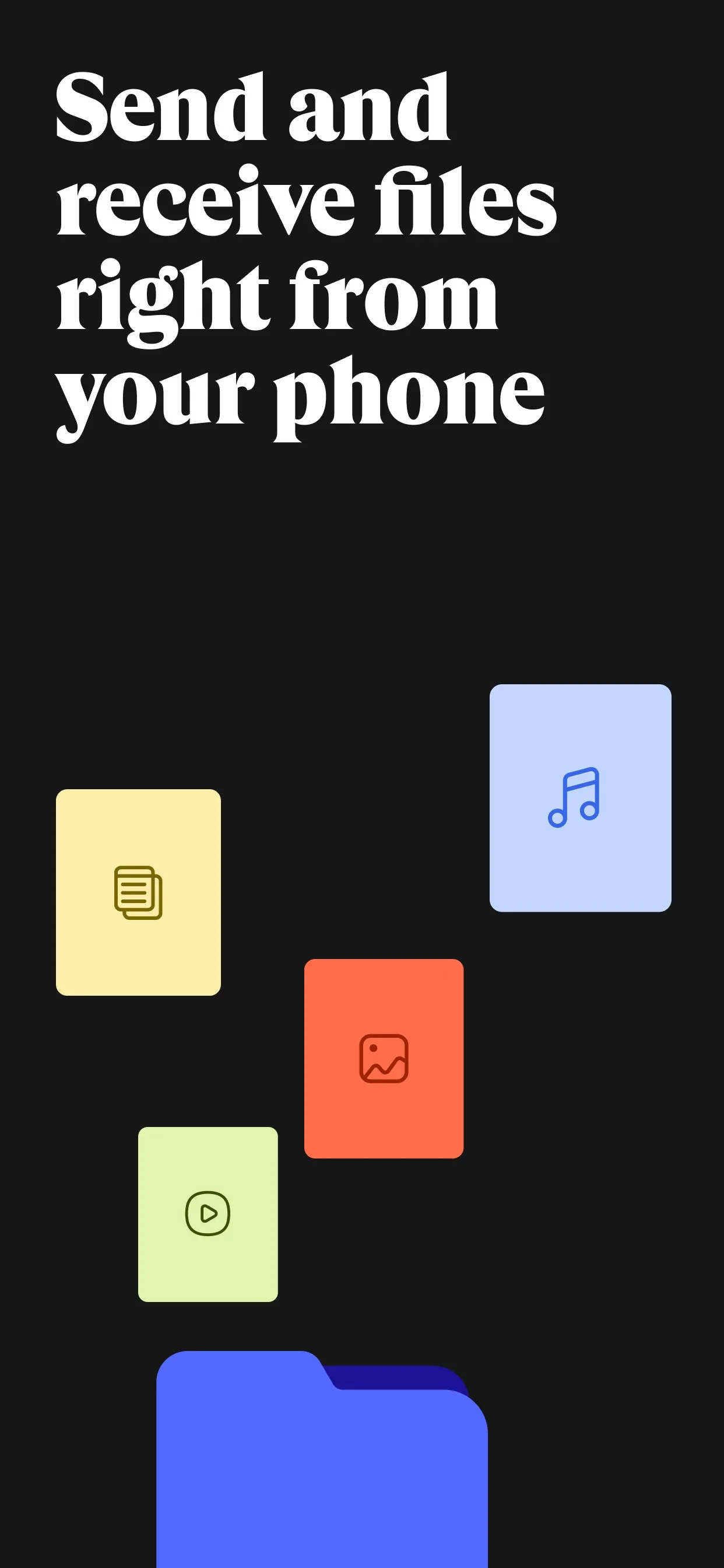 WeTransfer: Transfer Files iphone screenshot 1