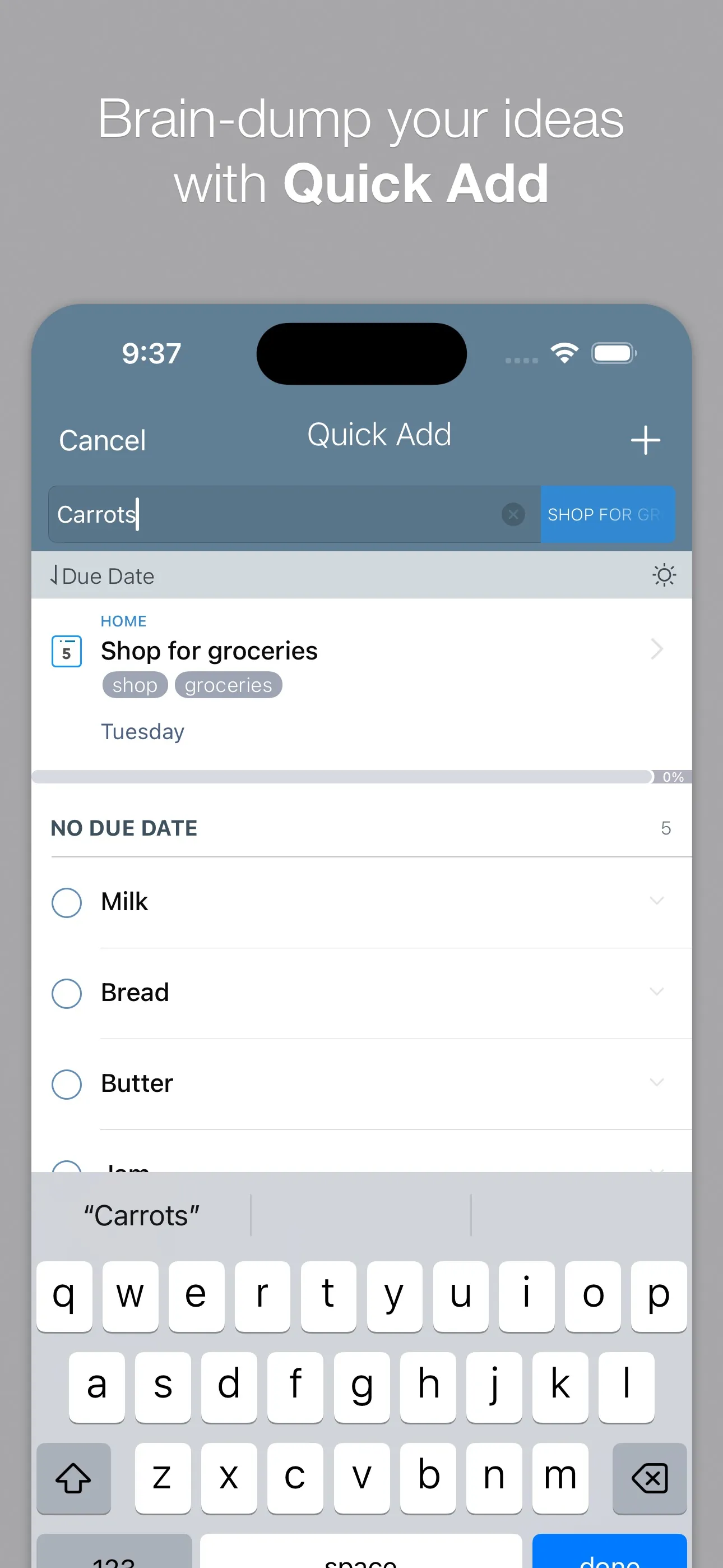 2Do - Todo List, Tasks & Notes iphone screenshot 2