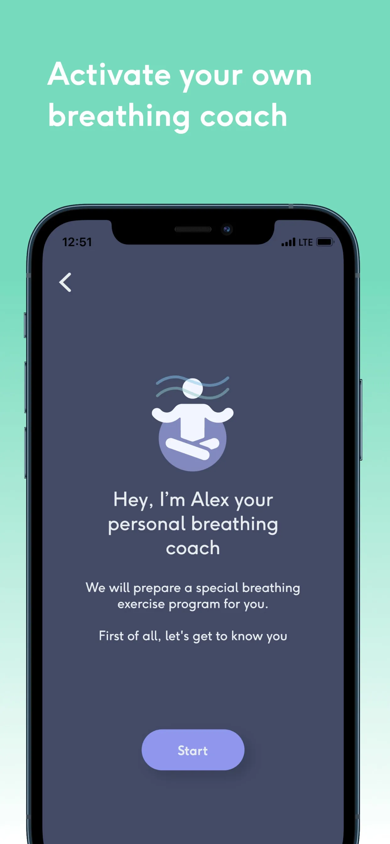 Guided Breathing iphone screenshot 4