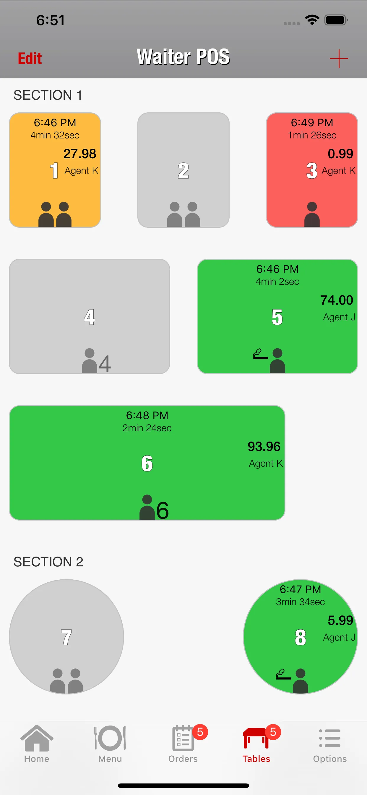 Waiter POS Restaurant System iphone screenshot 2