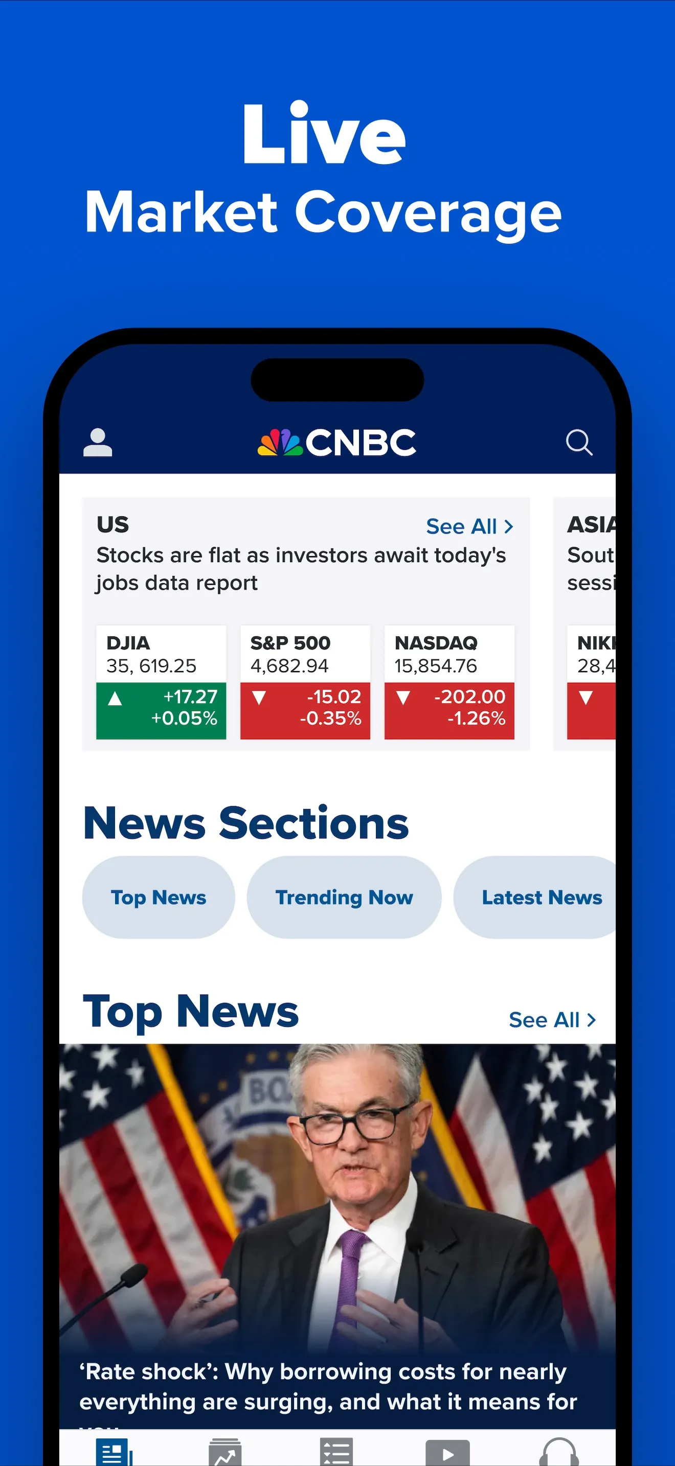 CNBC: Stock Market & Business iphone screenshot 1