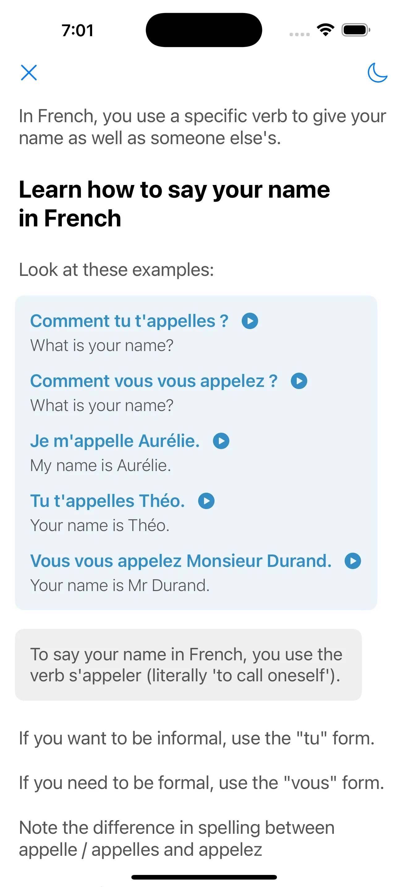 French Learning for Beginners iphone screenshot 2