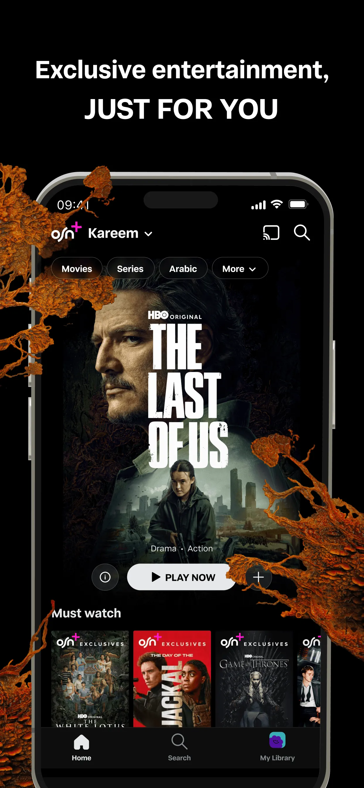OSN+ iphone screenshot 2