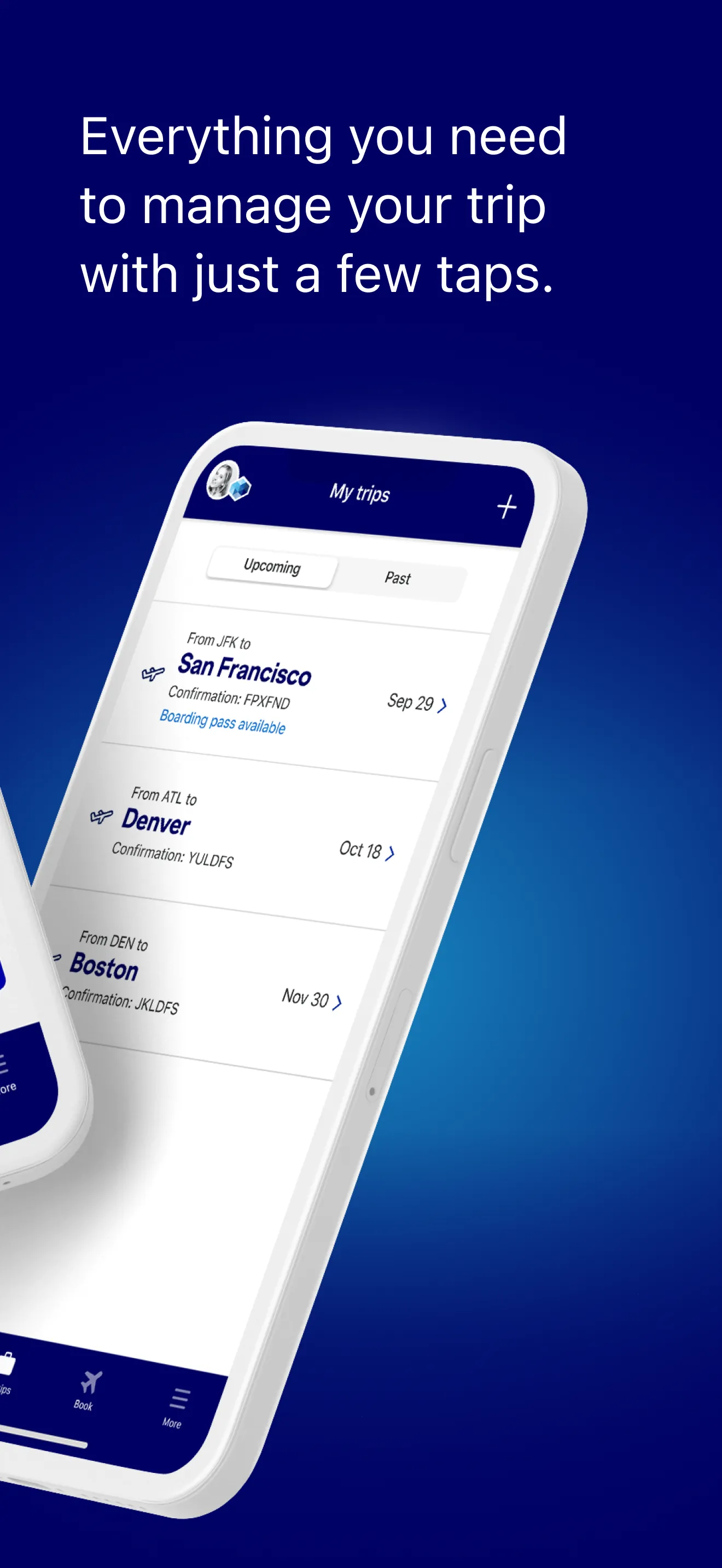 JetBlue - Book & manage trips iphone screenshot 2